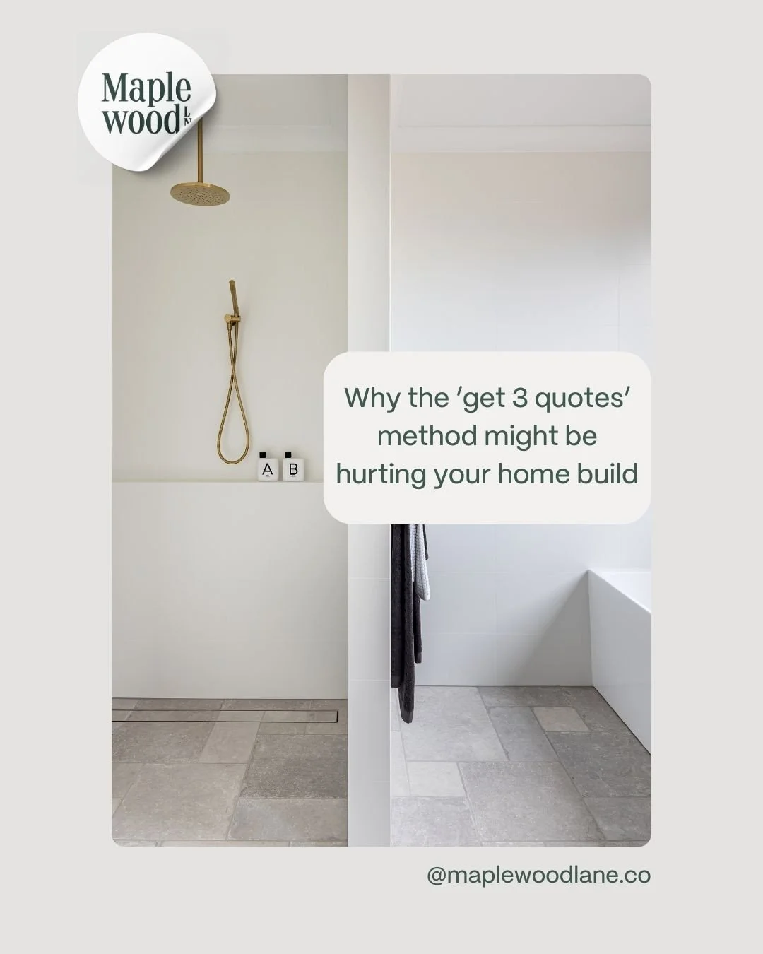 Thinking about getting 3 builder quotes? ⁠
⁠
Discover why this popular advice might actually be harming your dream home build.⁠
⁠
And why some of the best builders are the ones who steer clear of taking part in competitive quoting - leaving you with 