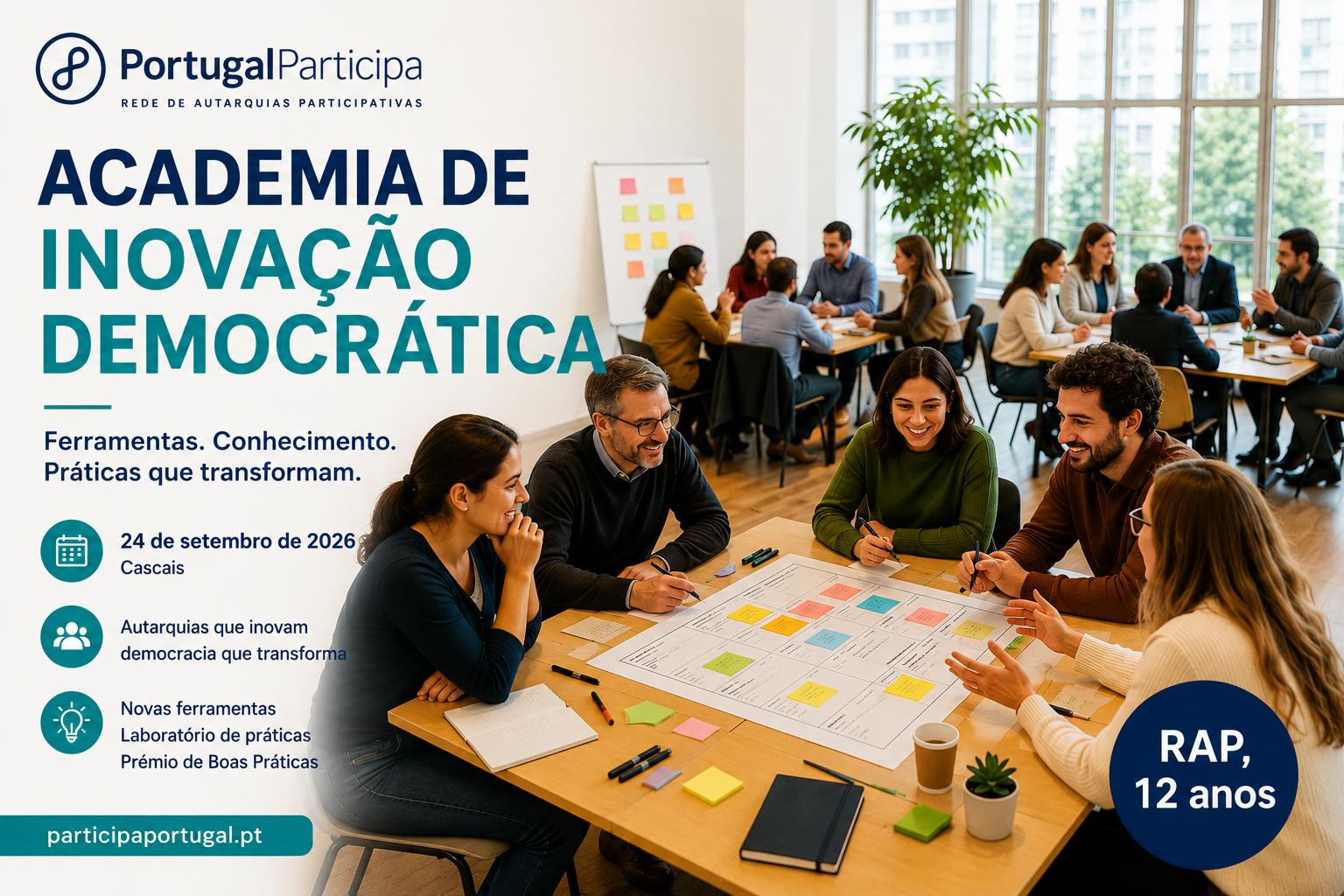 REDE DE AUTARQUIAS PARTICIPATIVAS PROMOVE ACADEMIA DE INOVAÇÃO DEMOCRÁTICA