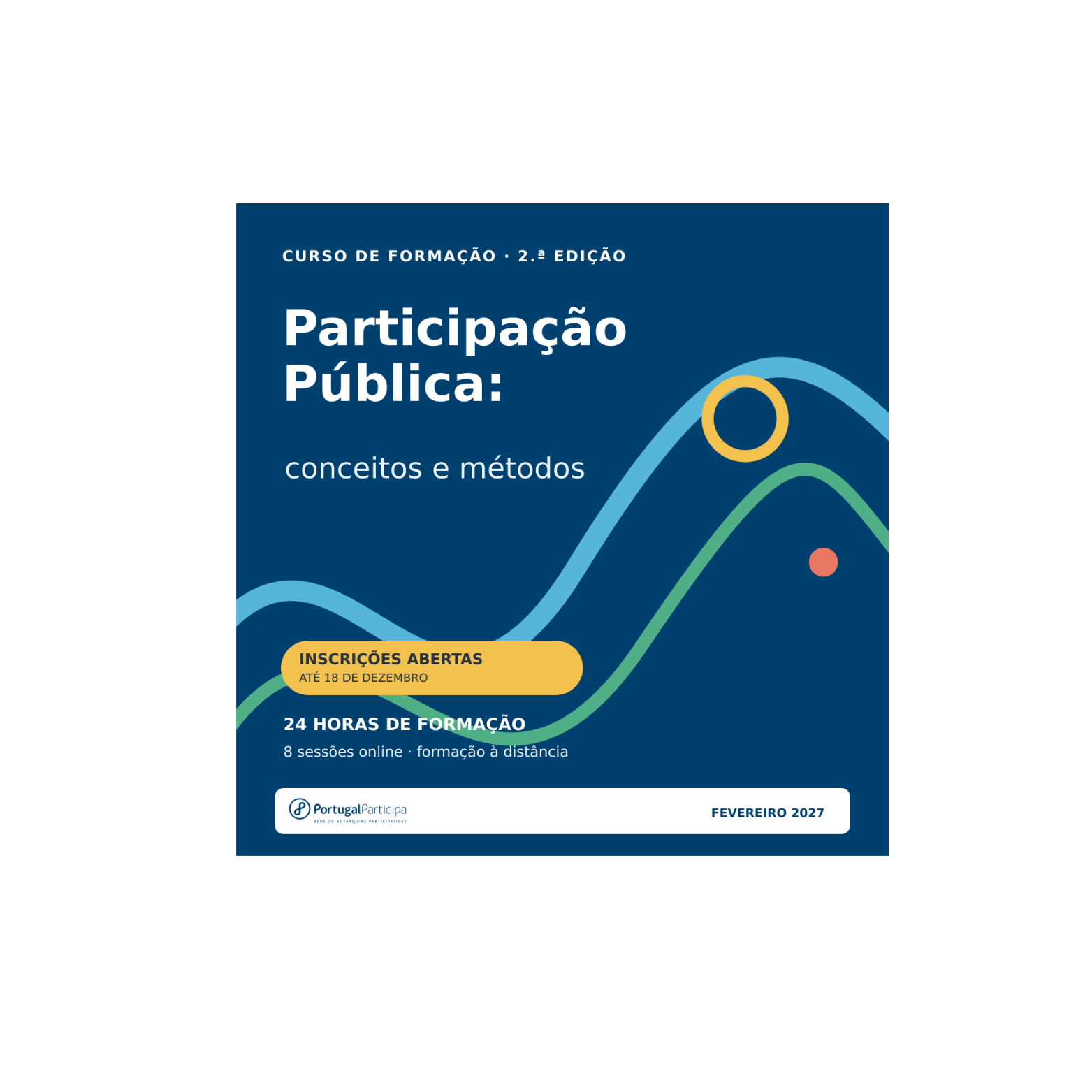 Curso de formação “Participação pública: conceitos e métodos” (2ª Edição)