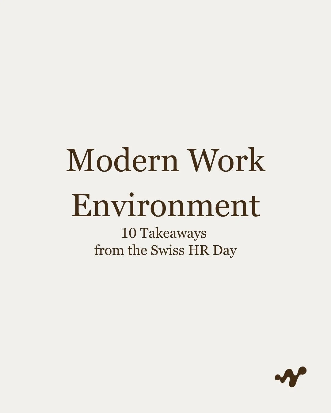 ⚡️ Swiss HR Day - 10 Insights
Last Thursday was inspiring and deliberately uncomfortable. It woke us up...
Big thanks to all speakers, the panel, and the organizing team.
👉 Swipe the doc for the highlights.

#HR #PeopleAndCulture #Leadership #Future
