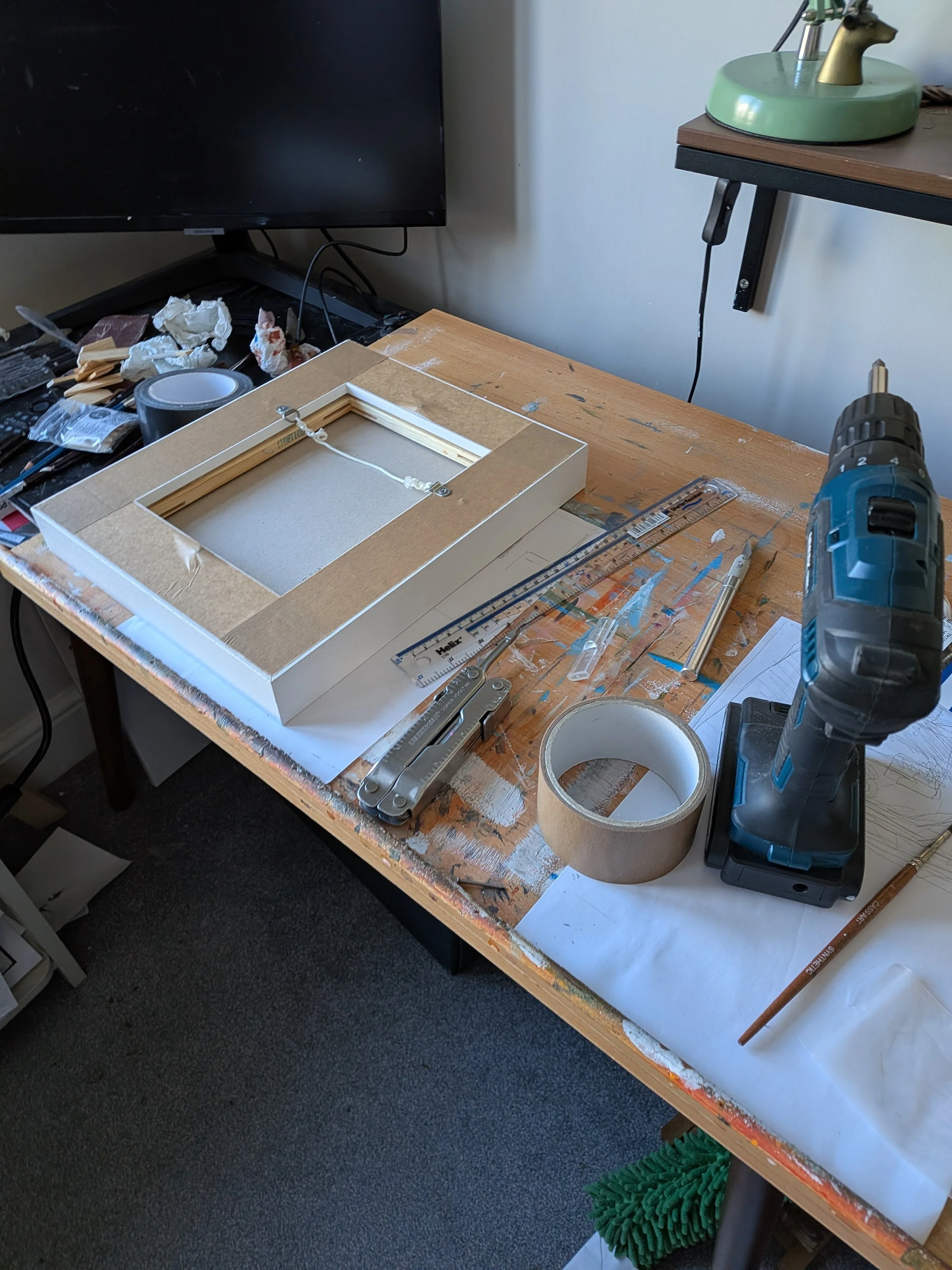 Some in-studio framing
