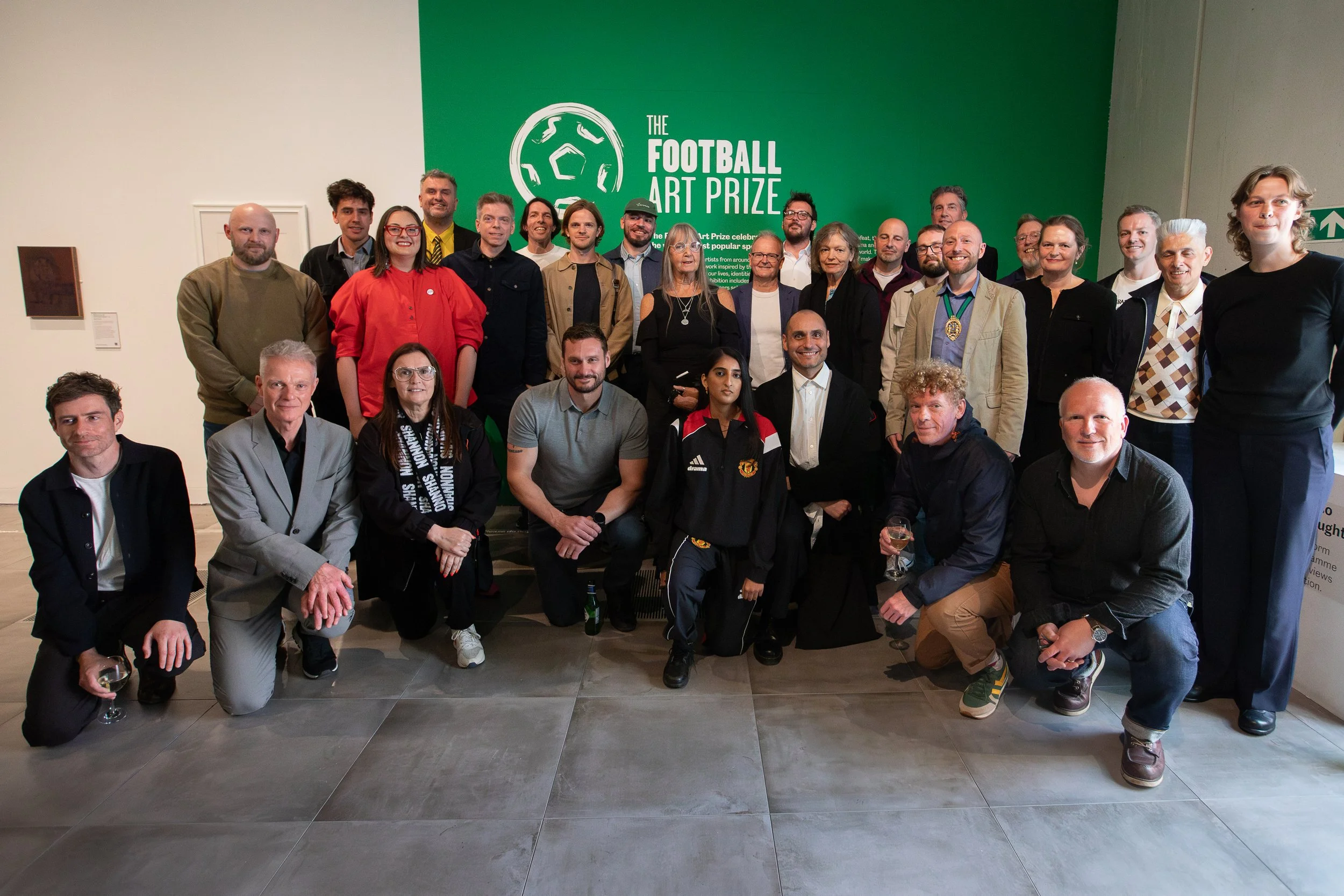Team photo of the exhibiting artists