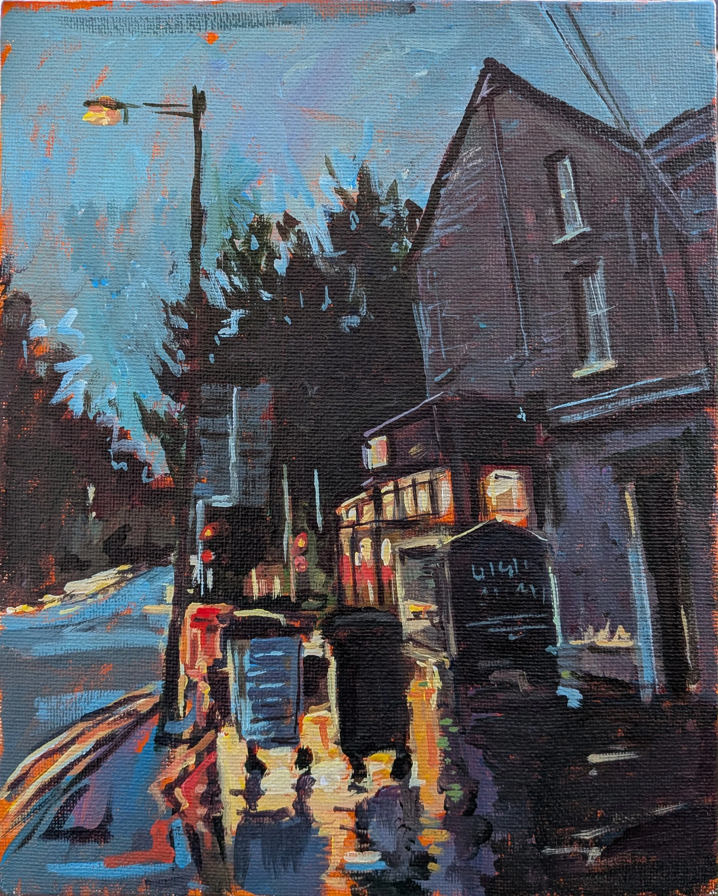 NOCTURNE WITH BINS / 25cm x 20cm / 2025