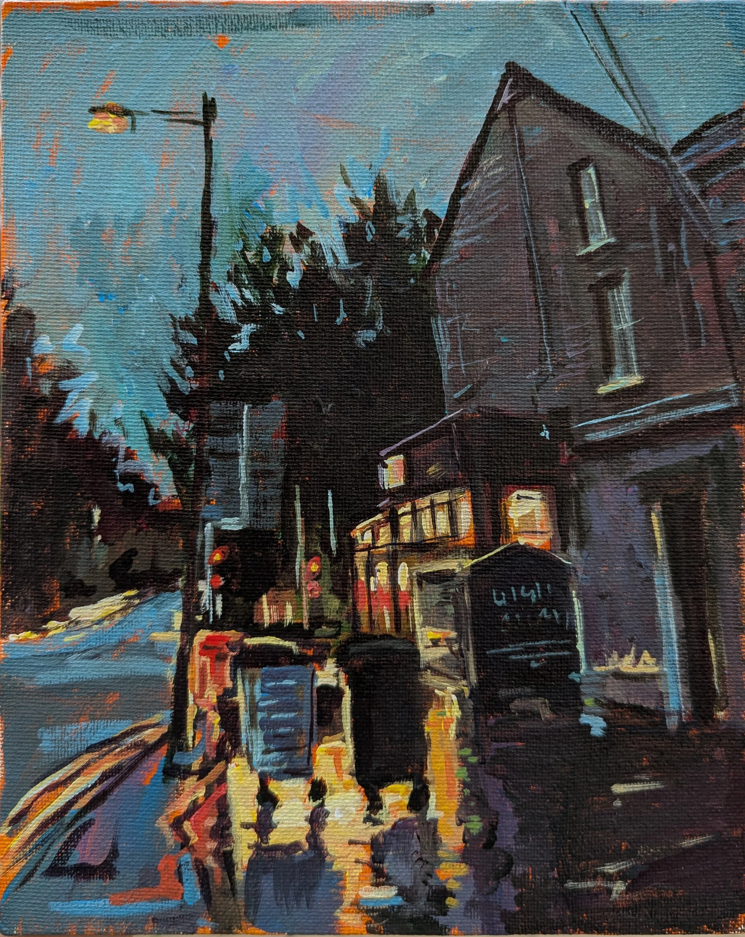NOCTURNE WITH BINS / 25cm x 20cm / 2025