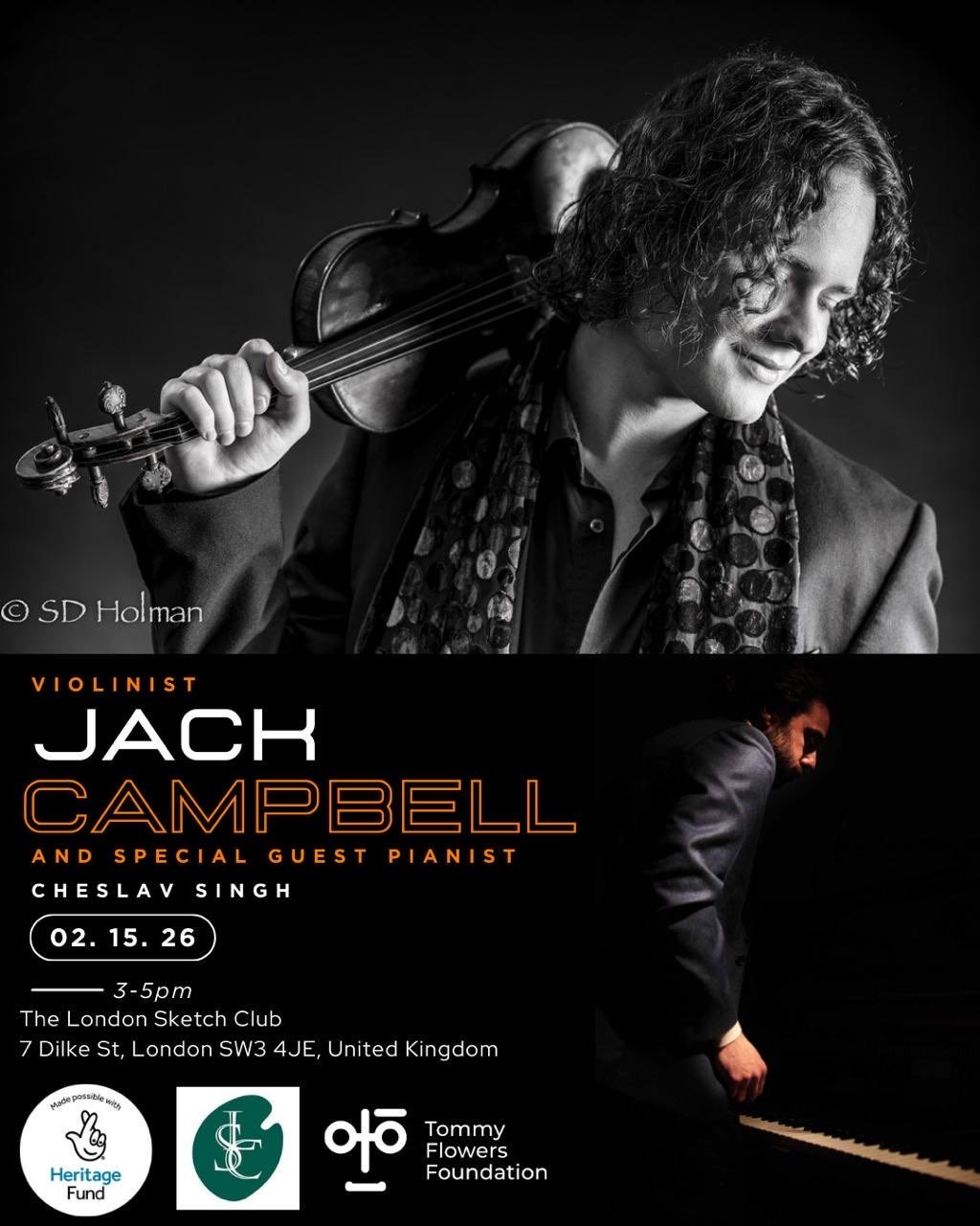 Jack Campbell and Cheslav Singh at the London Sketch Club