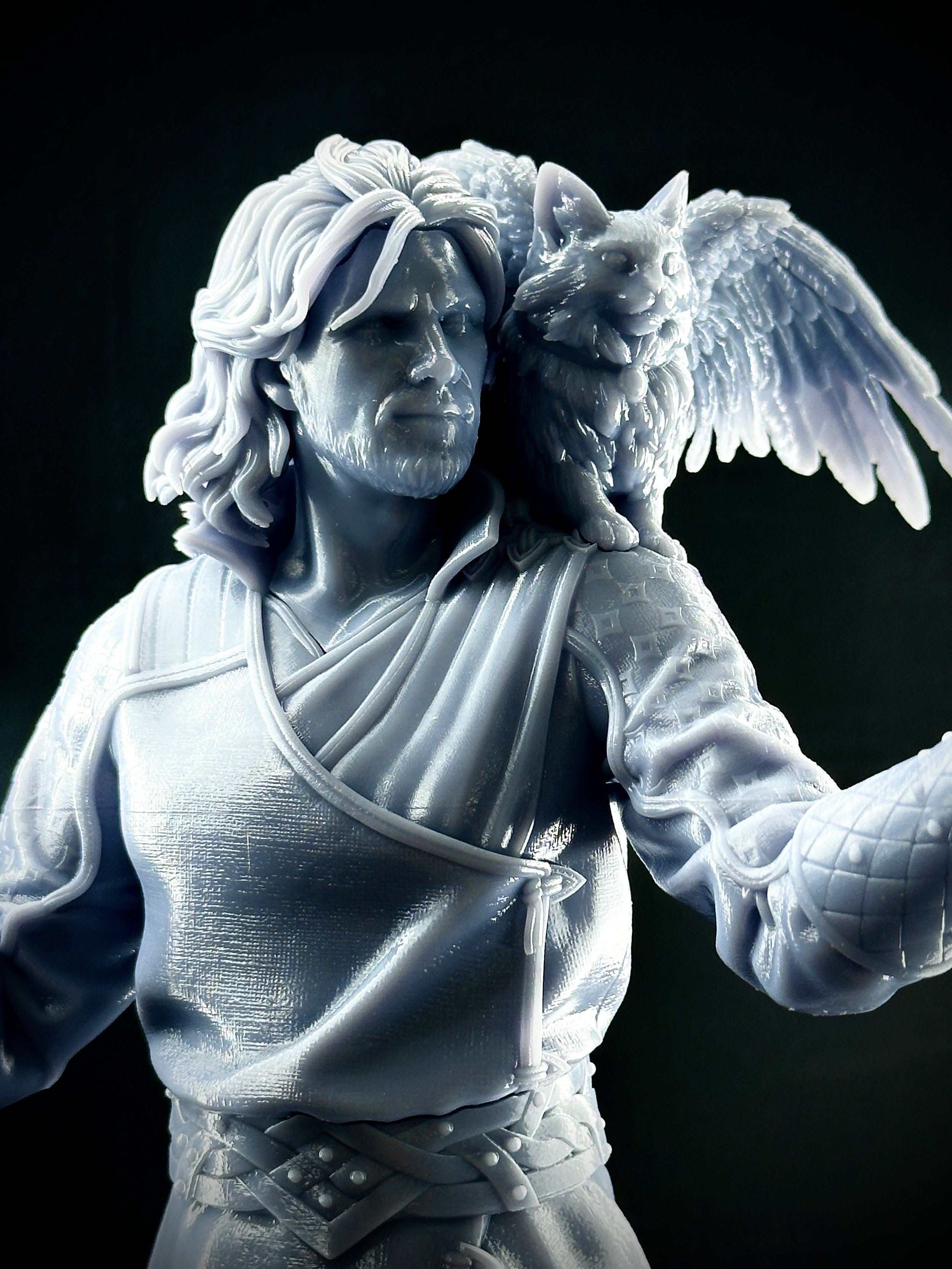 Figura de Gale impresa en resina de alta calidad con un tamaño de 25cm de altura.