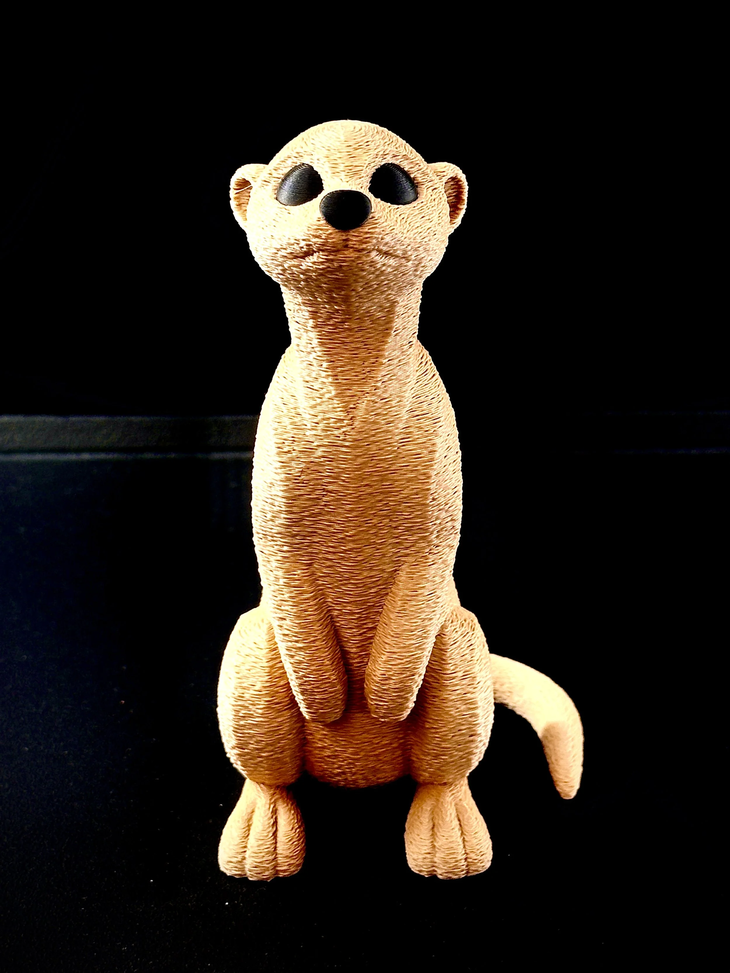 Figura de suricato impreso en filamento