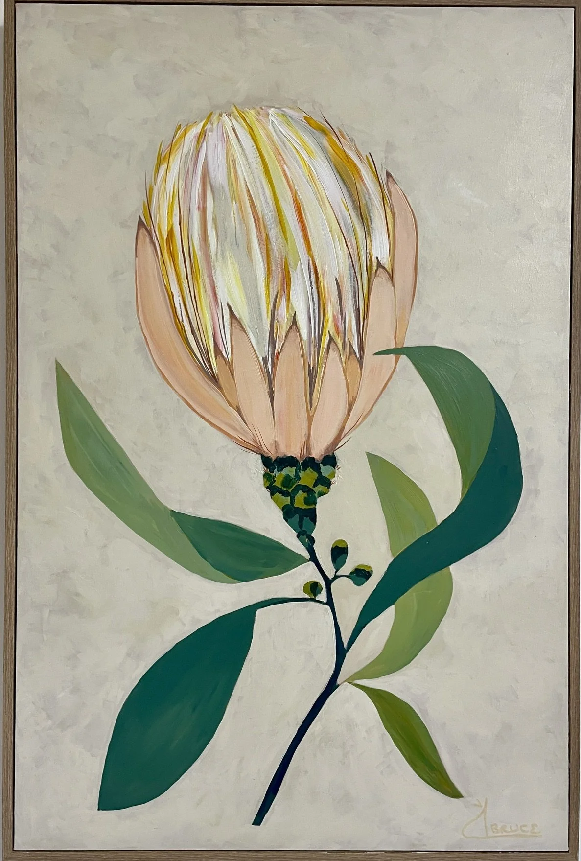  Bloom of Resilience ,
Carol Bruce 
Acrylic, 
x cm, framed  
Price: $250