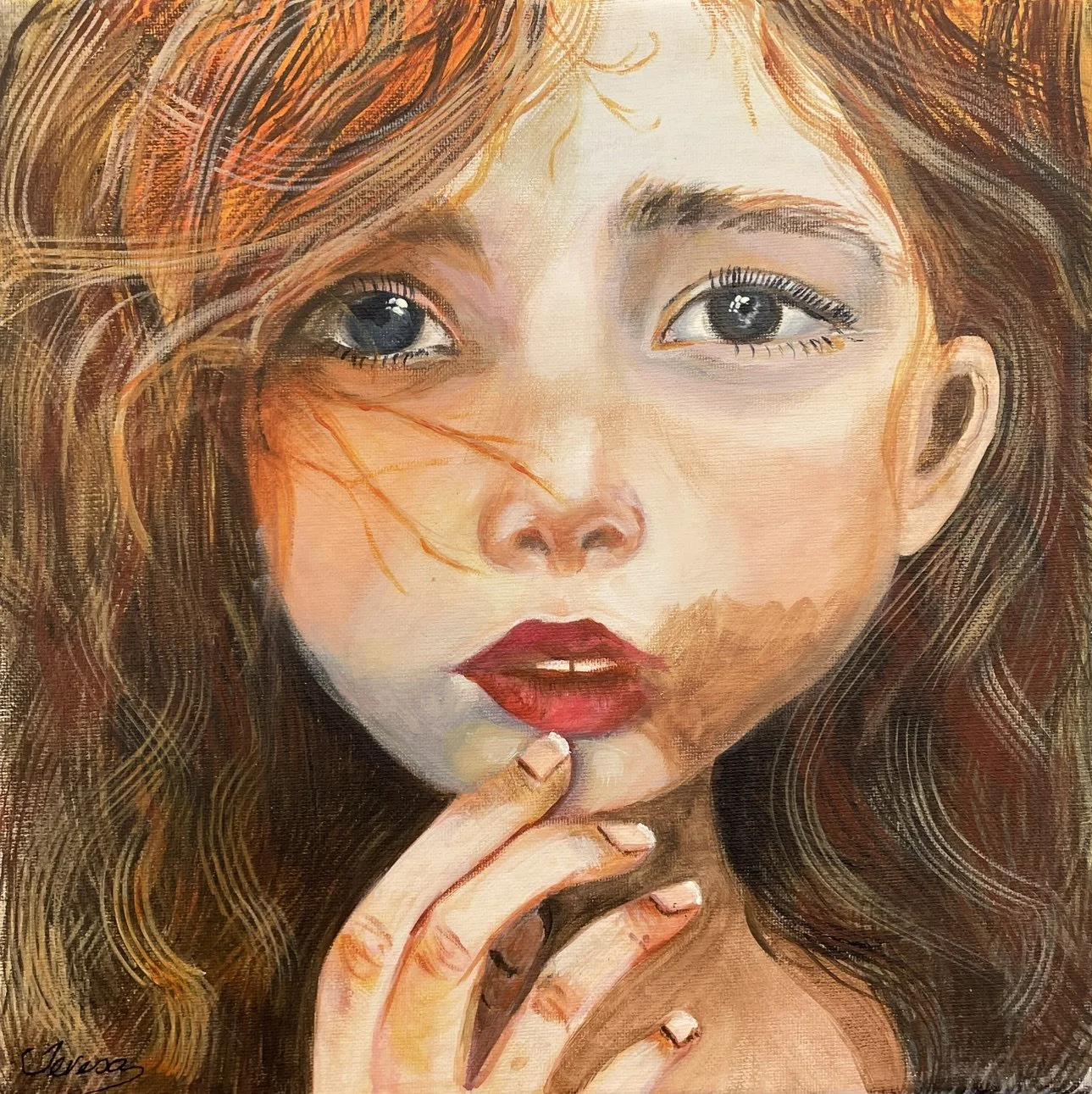 Teresa Sheehan - In the face of Innocence, Acrylic $110.jpg