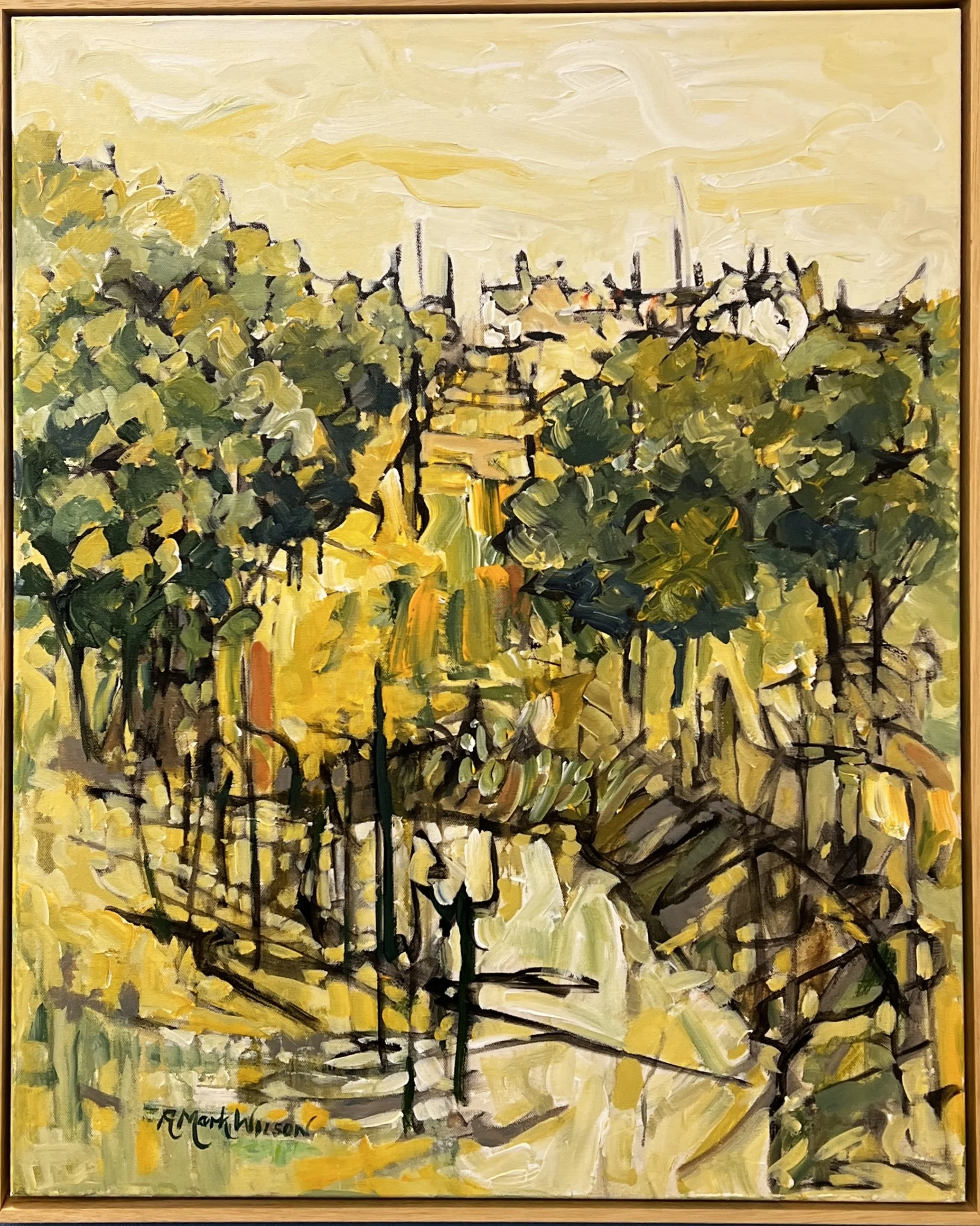  Orchard Hill ,
Robin Willson 
Acrylic, 
70x60 cm, framed  
Price: $1300 (Negotiable)