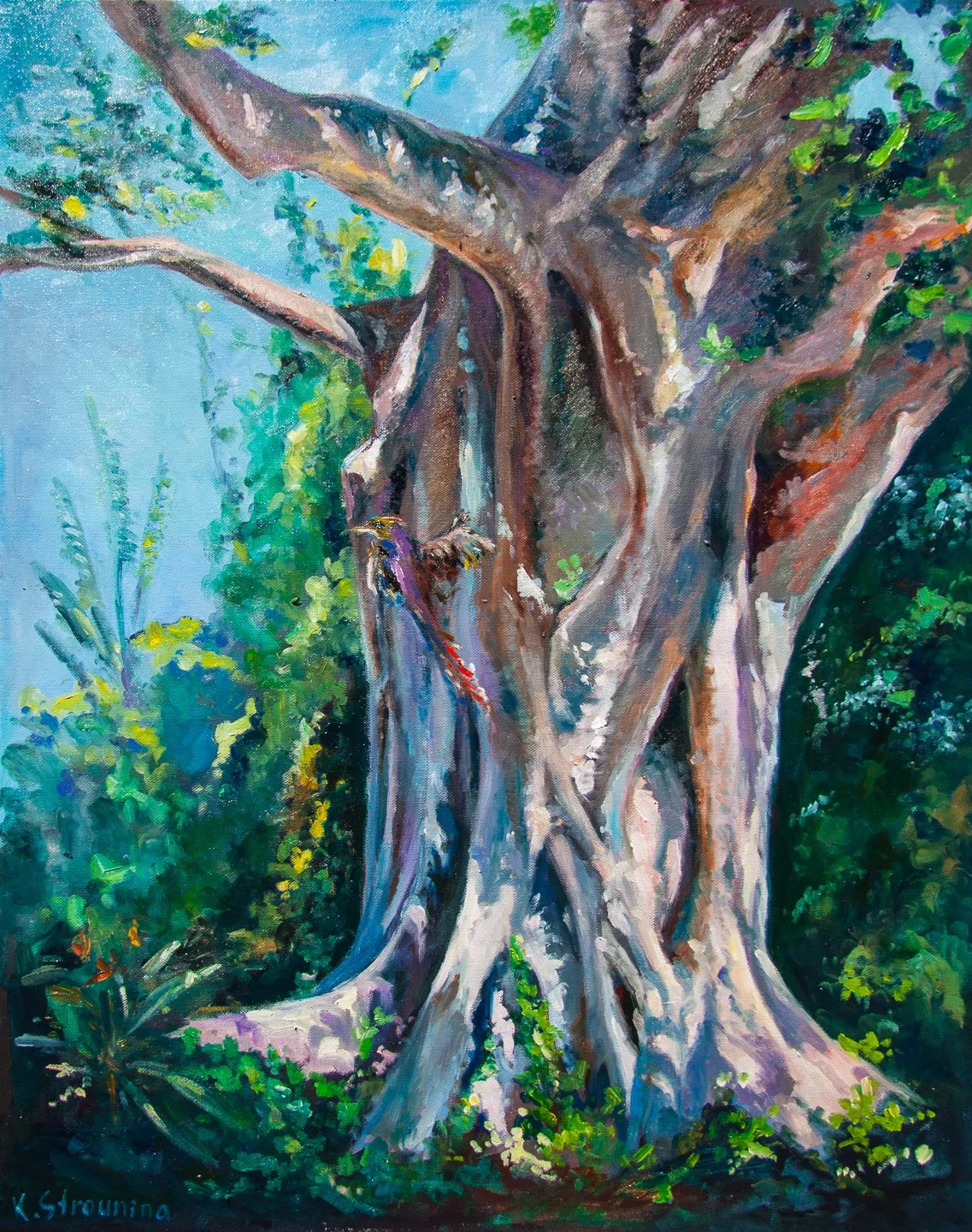  Archaeopteryx Song ,
Katia Strounina 
Oil, 76x60 cm 
Price: $250