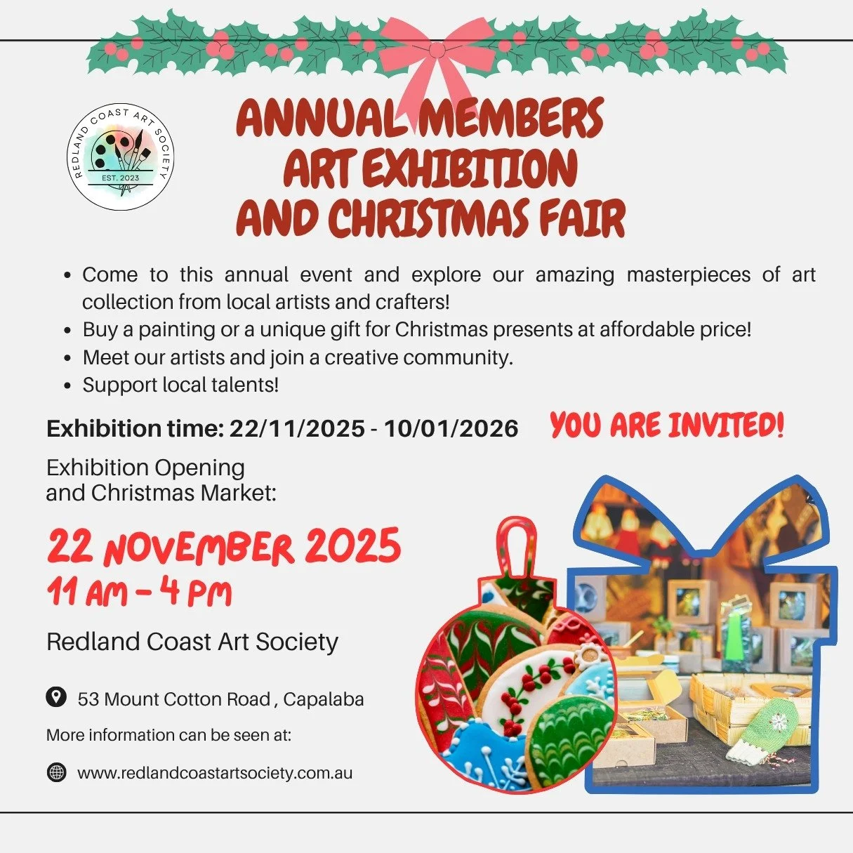 Come and visit our Annual Members Art Exhibition!