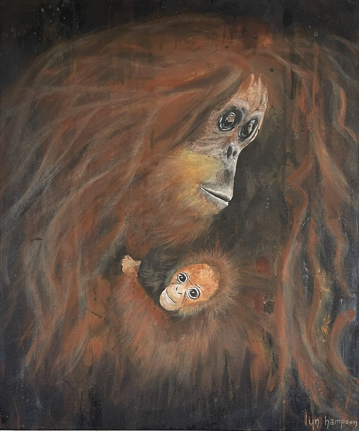 Lyn Hampton - Mother's Love, Acrylic $380.jpg
