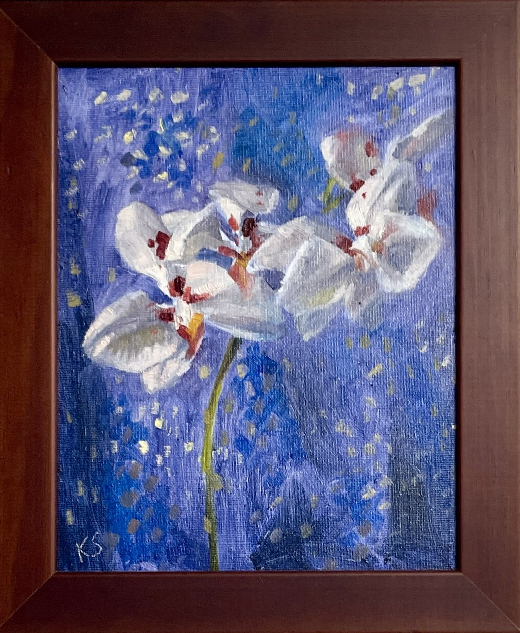  White Orchid ,
Katia Strounina 
Oils, 
x cm, framed  
Price: $75