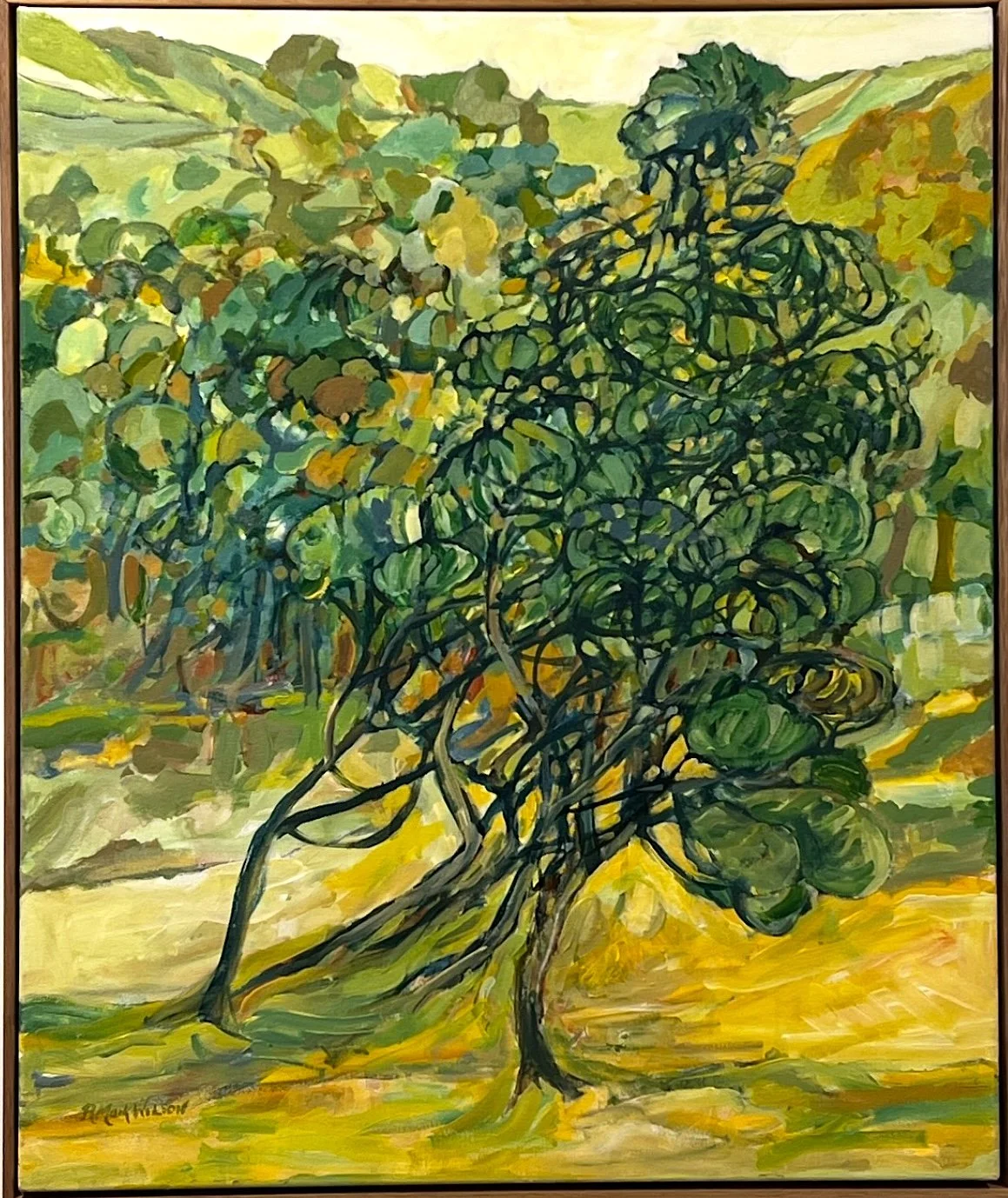  Small Leaved Mallee ,
Robin Willson 
Acrylic, 
76x60 cm, framed  
Price: $1400 (Negotiable)