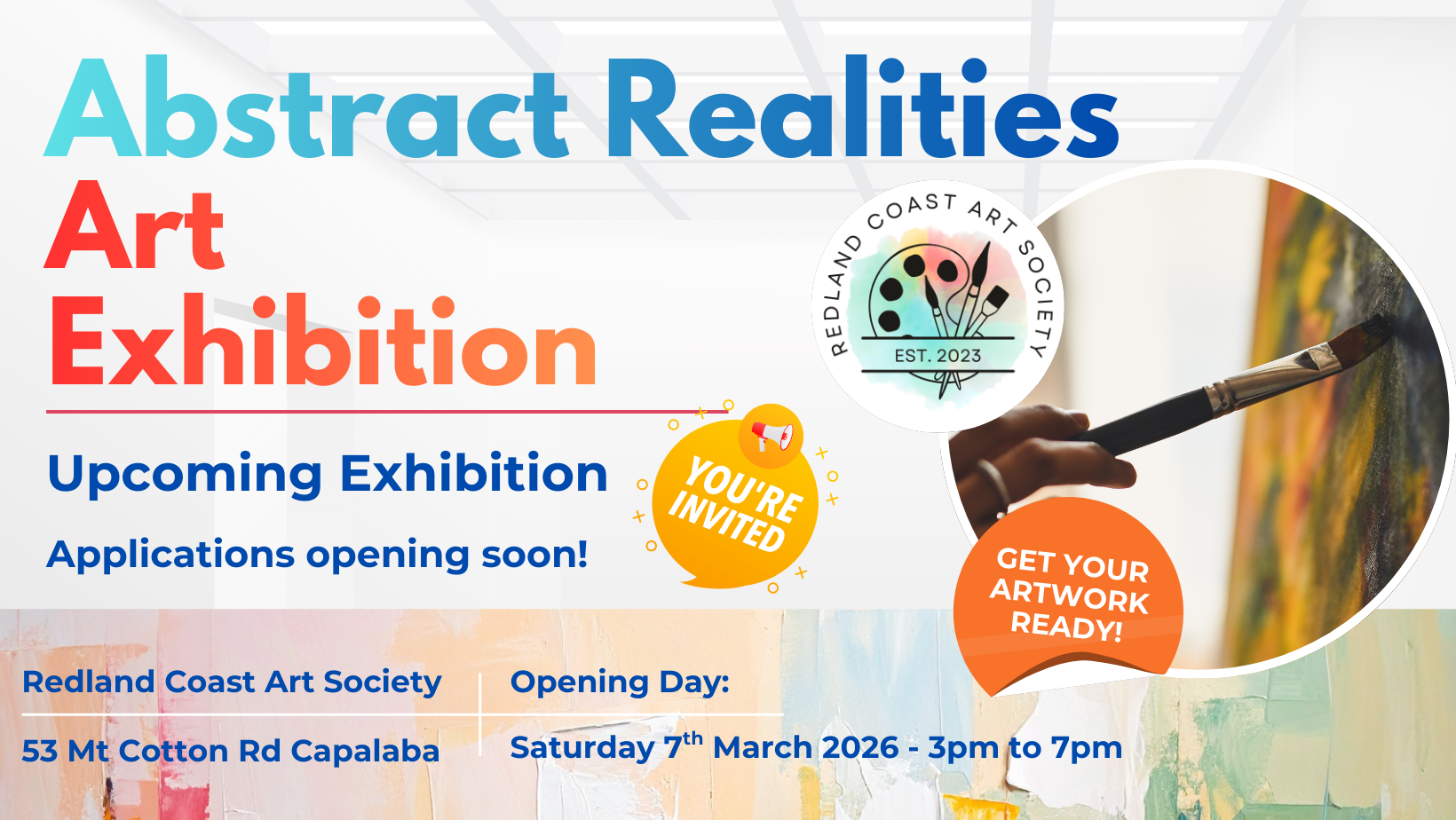 Prepare your artwork for our upcoming exhibition!