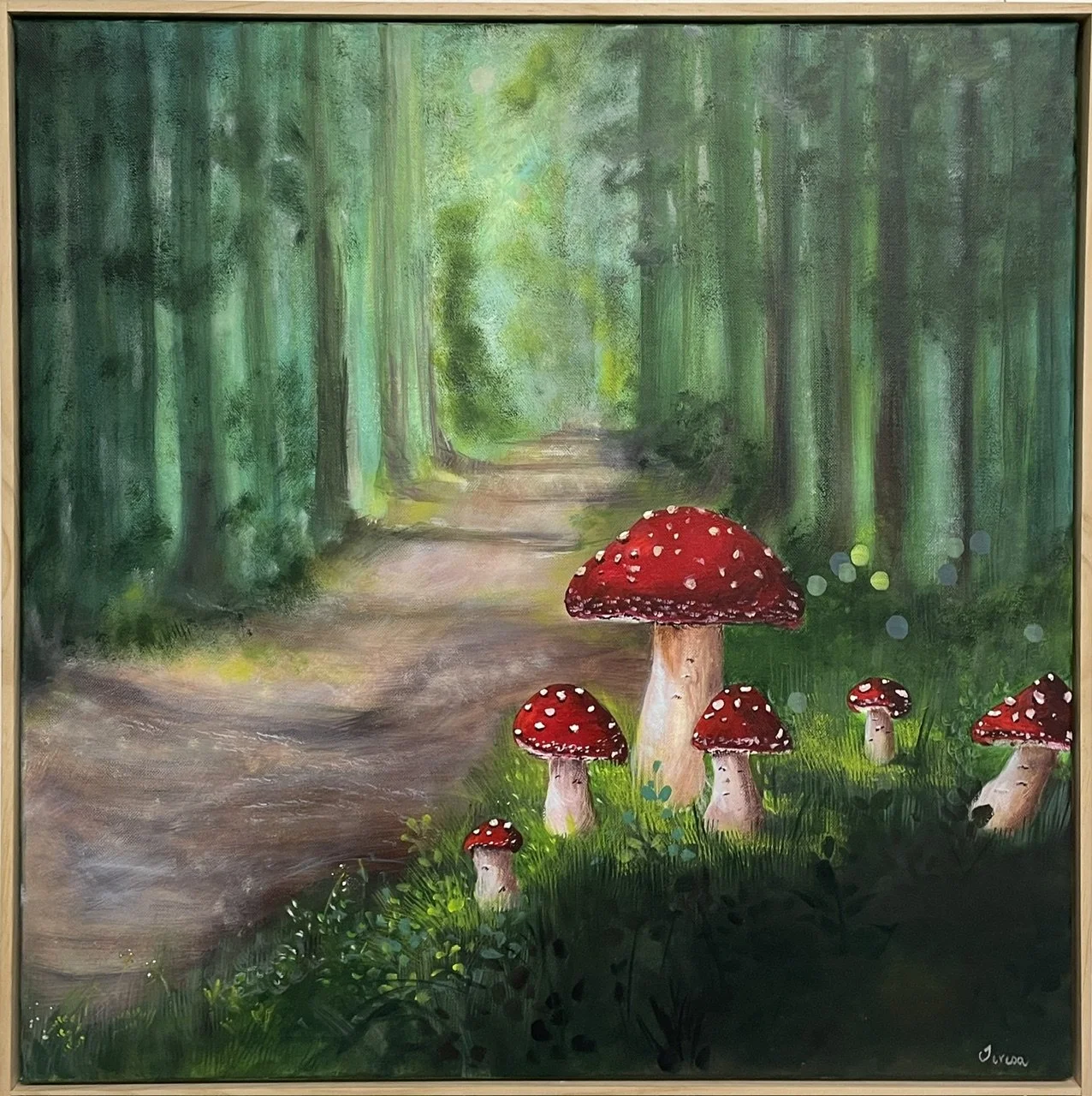  Lanterns of the Woodlands ,
Teresa Sheehan 
Acrylic, 
x cm, framed  
Price: $280