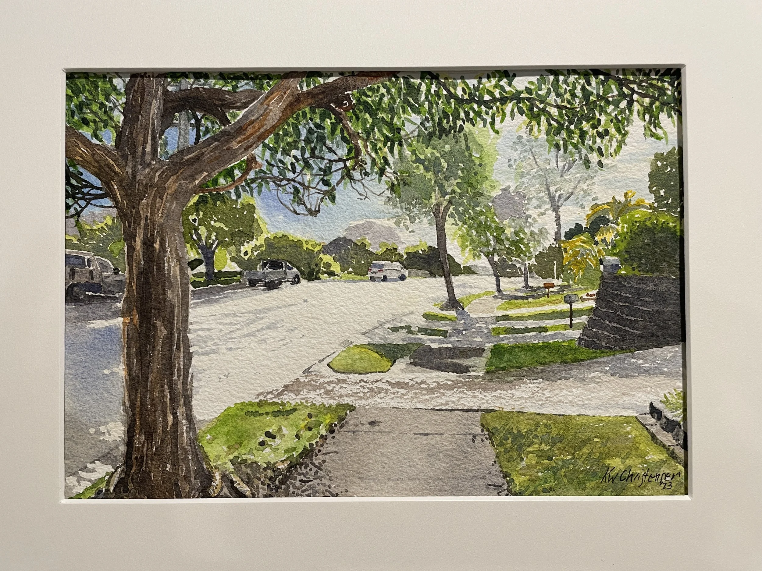  After the Rain ,
Katryn Christensen 
Watercolour, 
33x44 cm, framed  
Price: $150