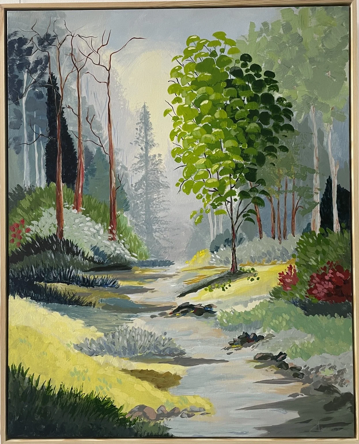  Quiet Time ,
Carol Bruce 
Acrylic, 
x cm, framed  
Price: $180