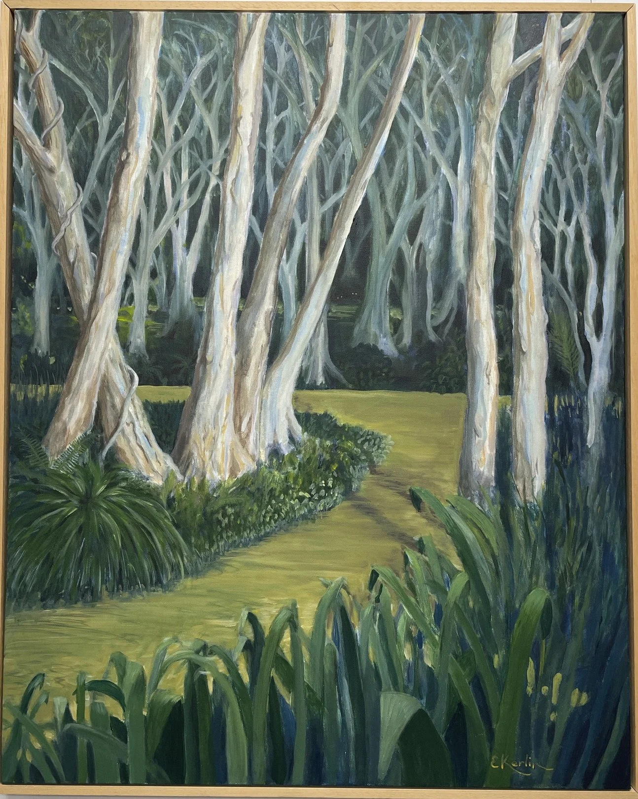  Tangled Forest ,
Evelyn Kerlin 
Acrylic, 
cm, framed  
Price: $350