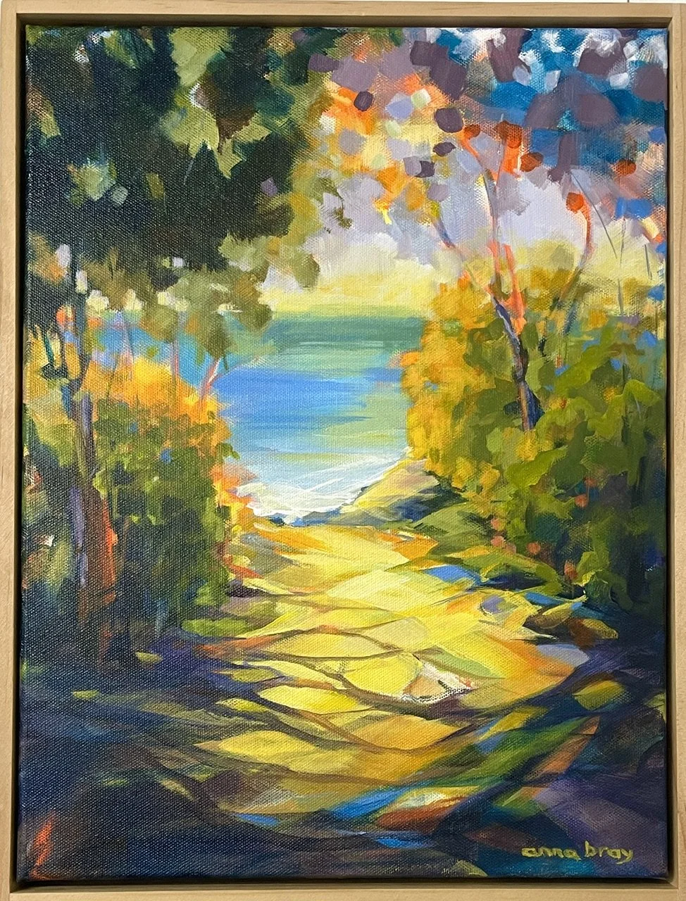  Bush to Beach ,
Anna Bray 
Acrylic, 
x cm, framed  
Price: $260