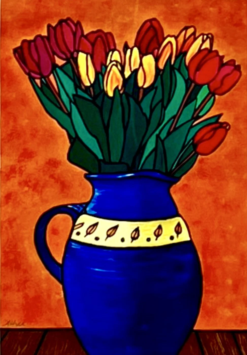  Tulips ,
Amanda Hill 
Acrylic, 60x50 cm 
Price: $600