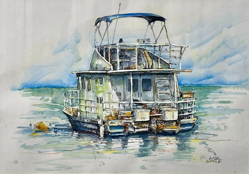  ,
Gillian Soole 
Acrylic, 
x cm, framed  
Price: $