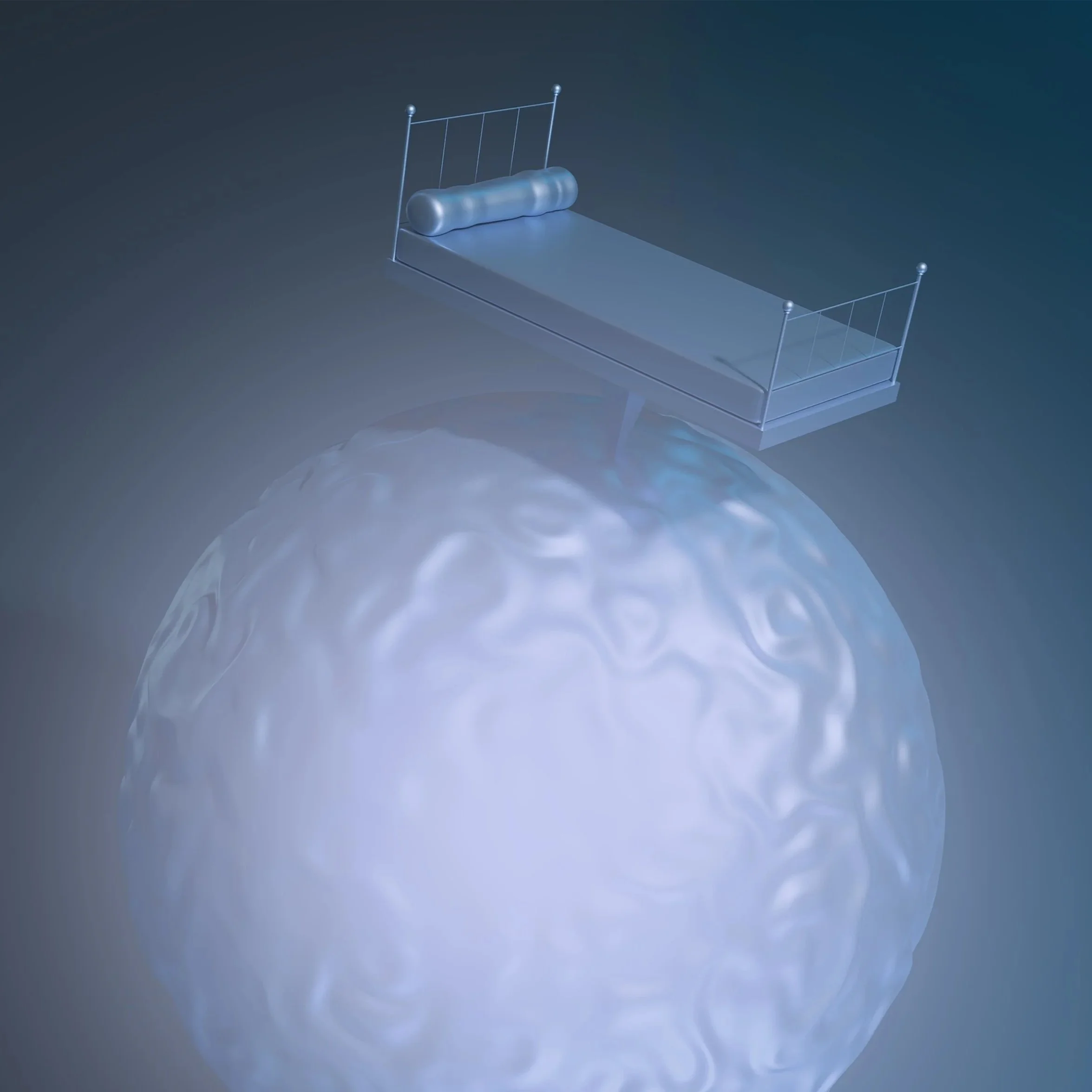 the sky under the bed