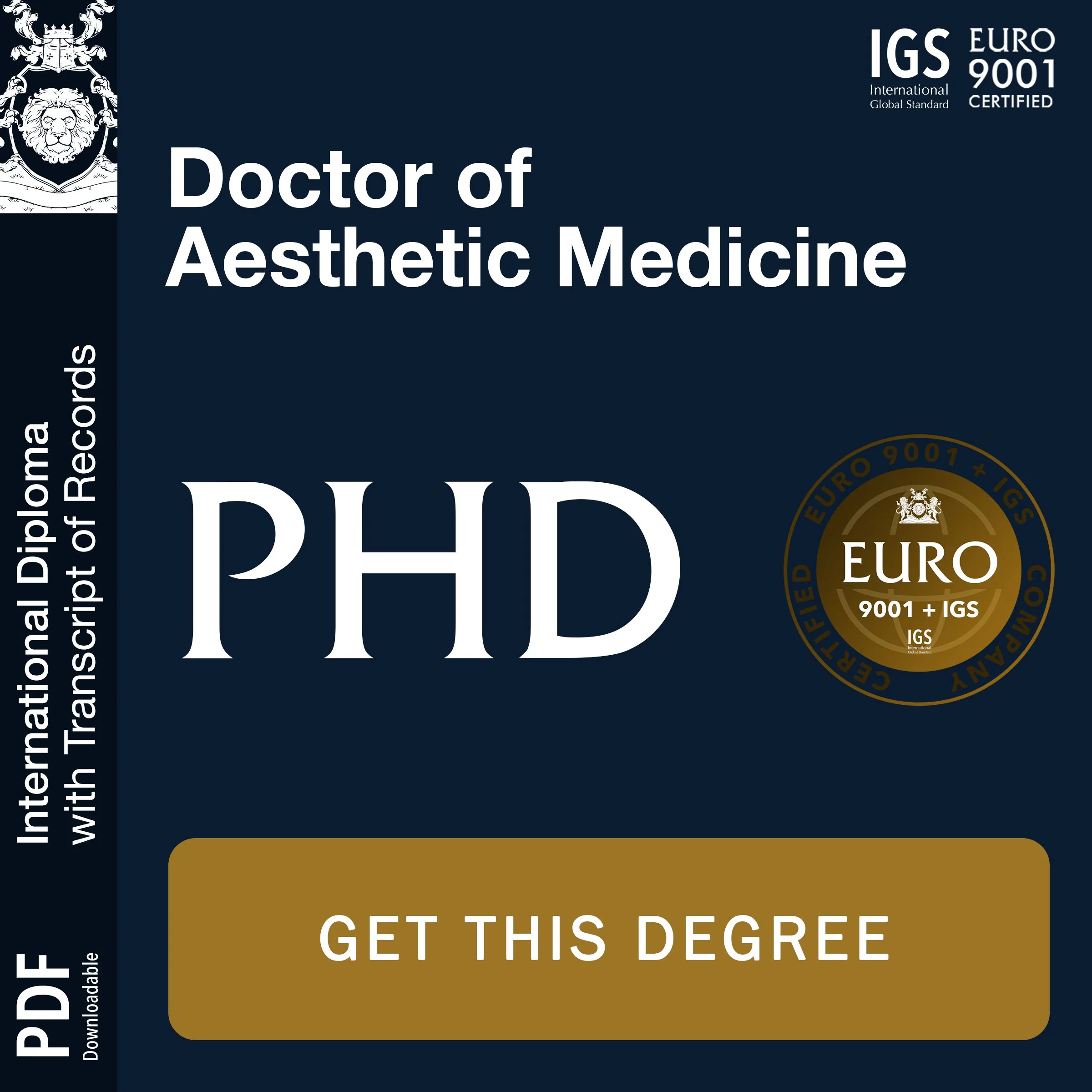 Doctor of Aesthetic Medicine (PHD)
