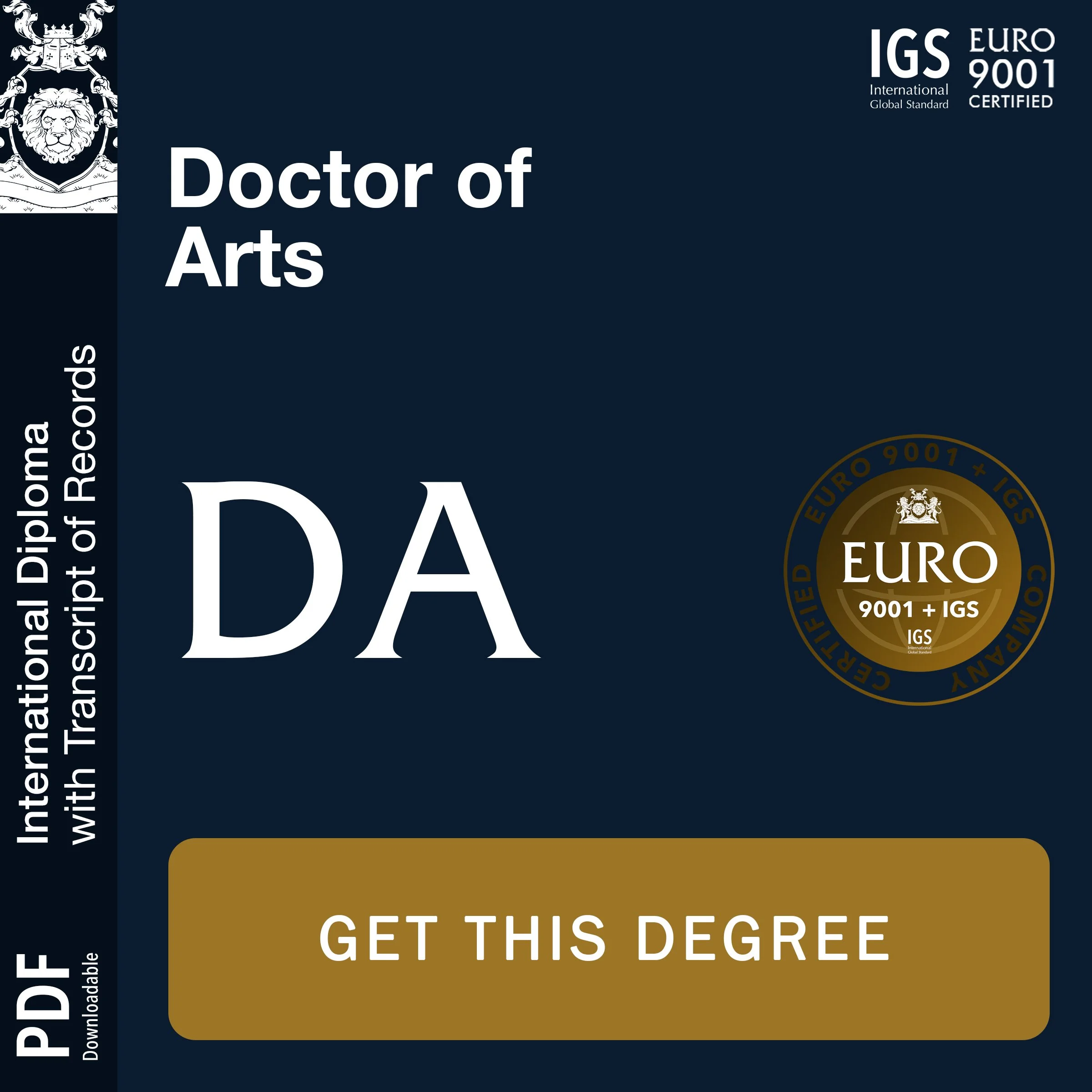Doctor of Arts (DA)