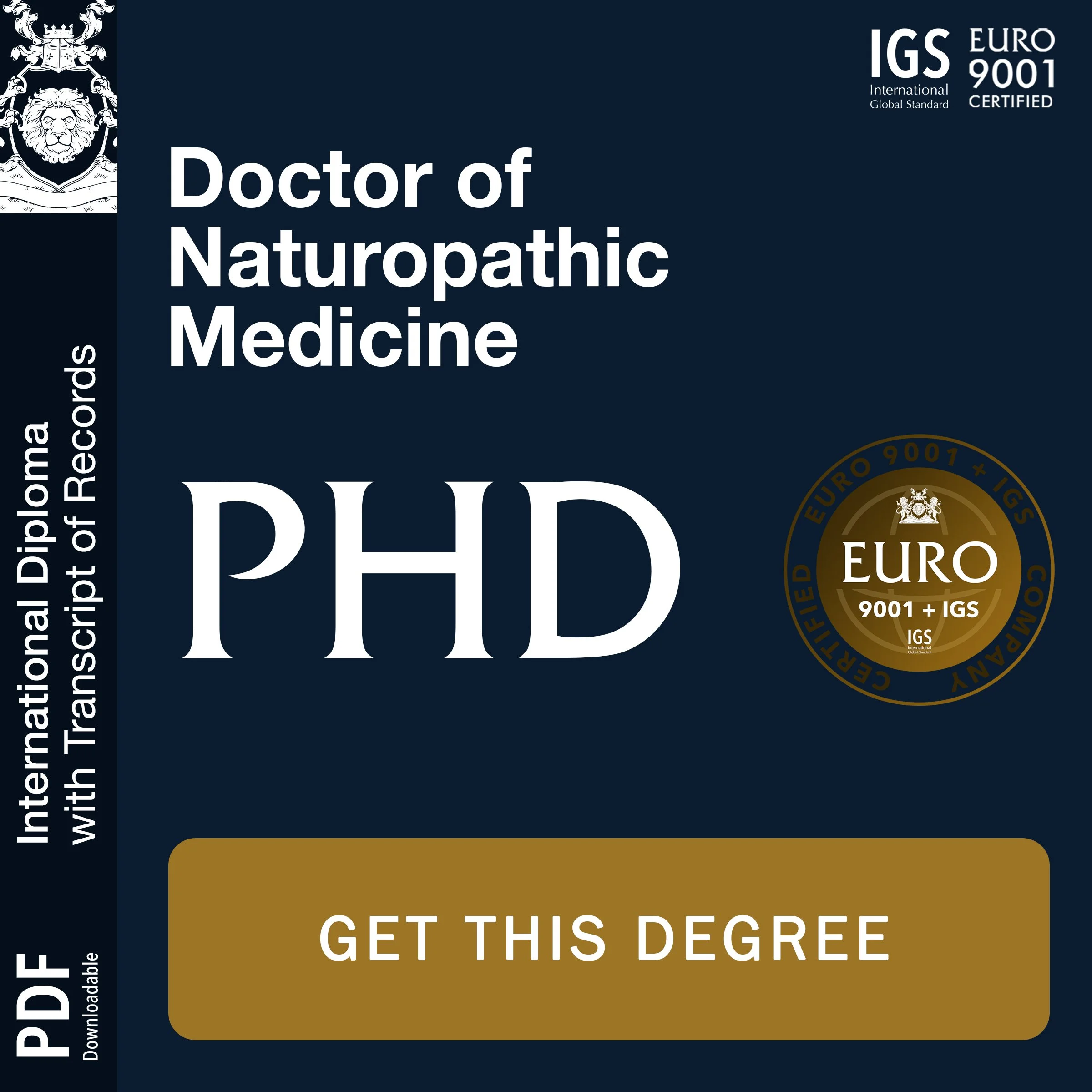 Doctor of Naturopathic Medicine (PHD)