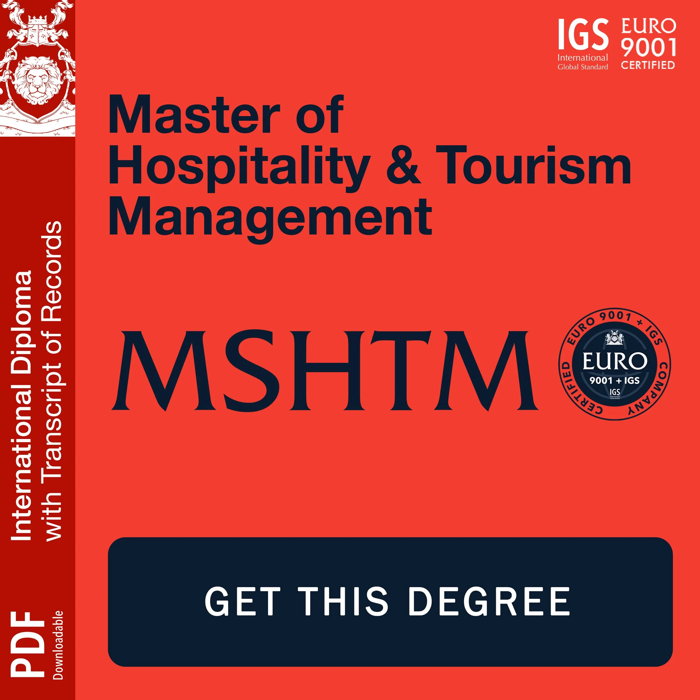 Master of Hospitality & Tourism Management (MSHTM)