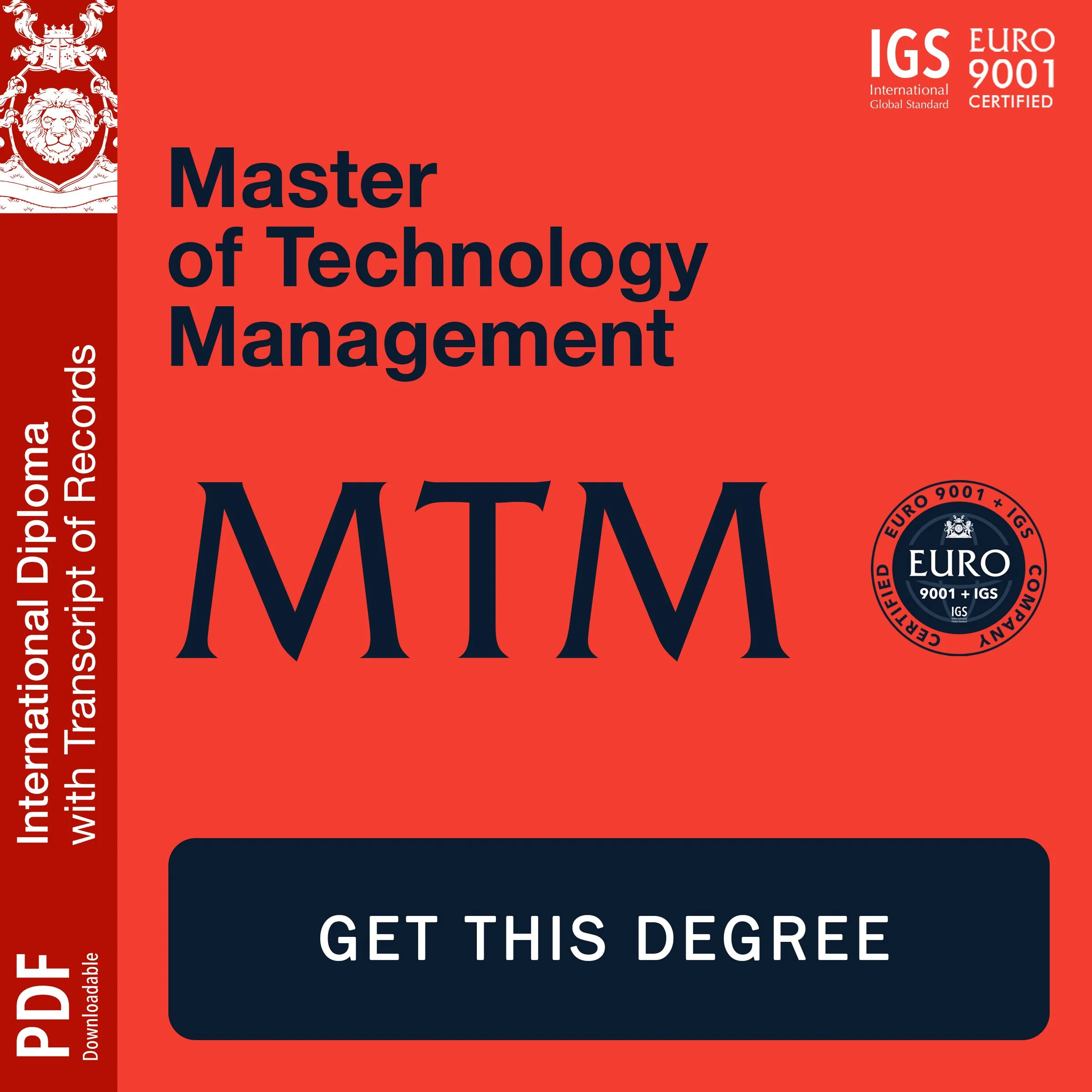 Master of Technology Management (MTM)