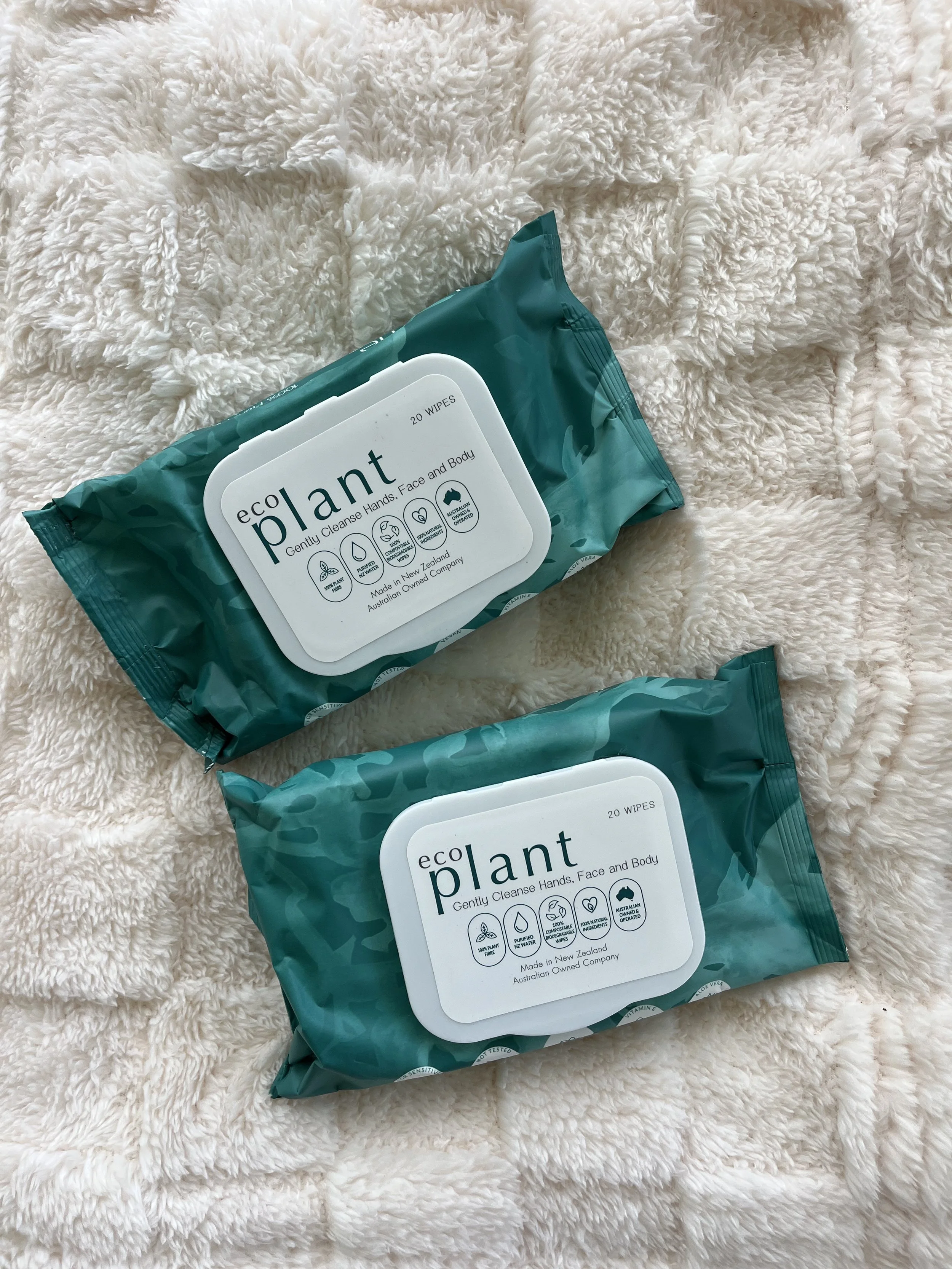 Luvme Eco Plant Wipes (2 x 20 packs)