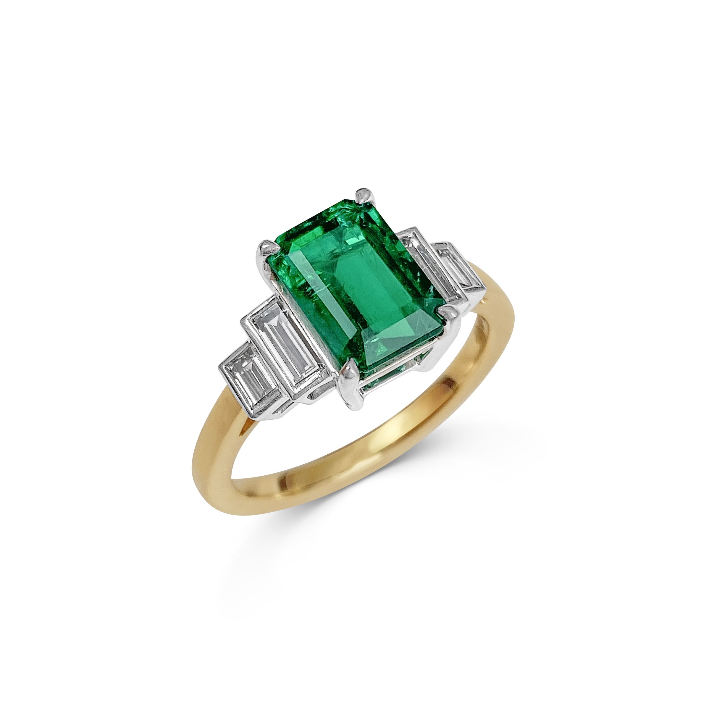 EMERALD AND DIAMOND FIVE-STONE RING.jpg