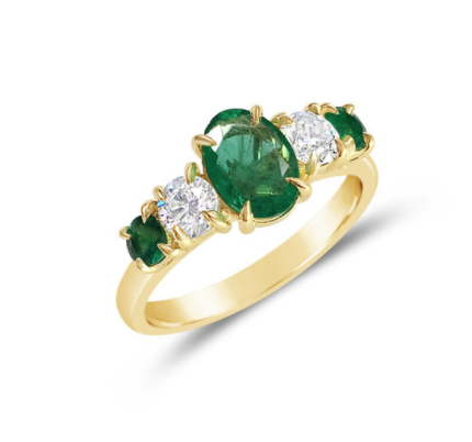 Five-stone ring