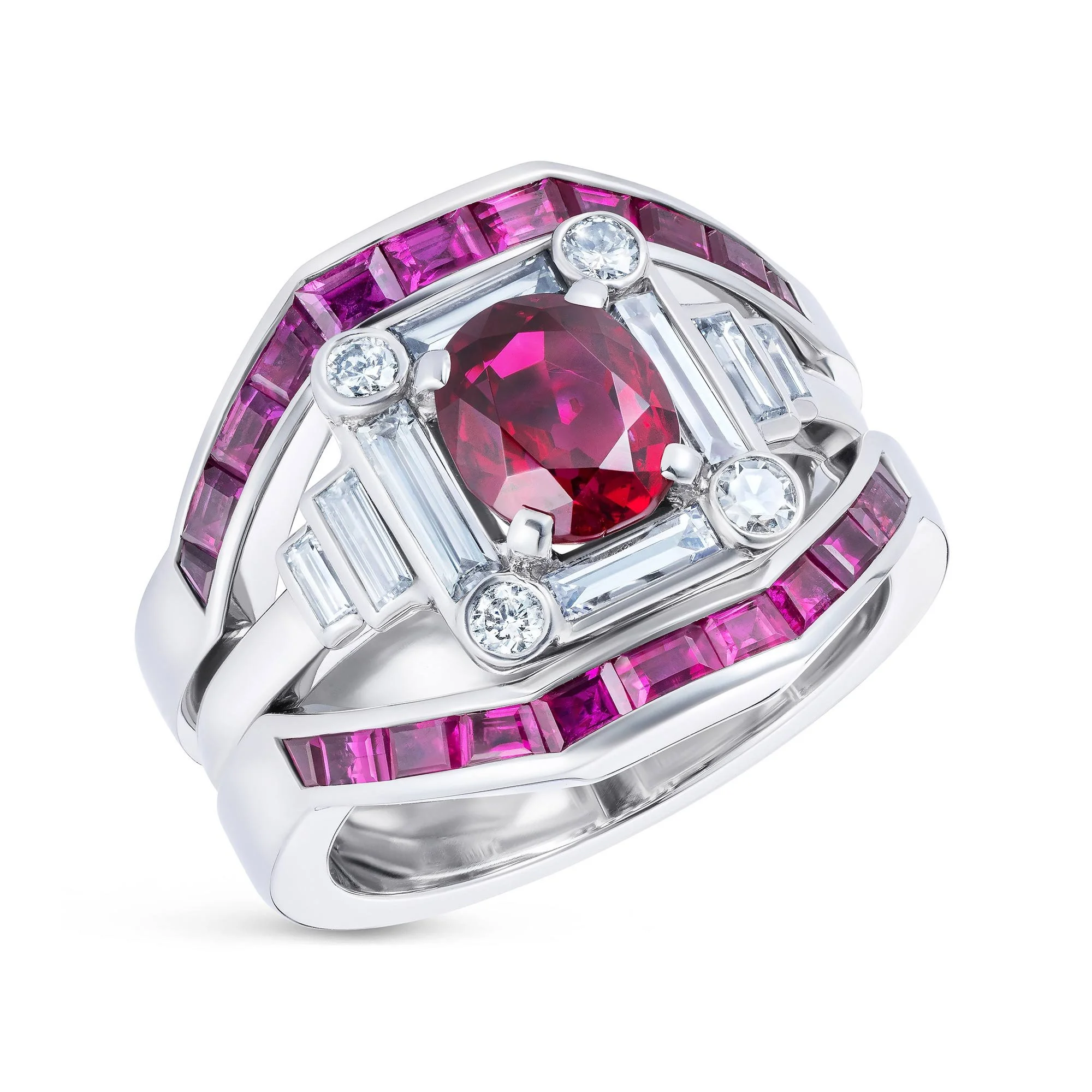 Ruby party jacket ring