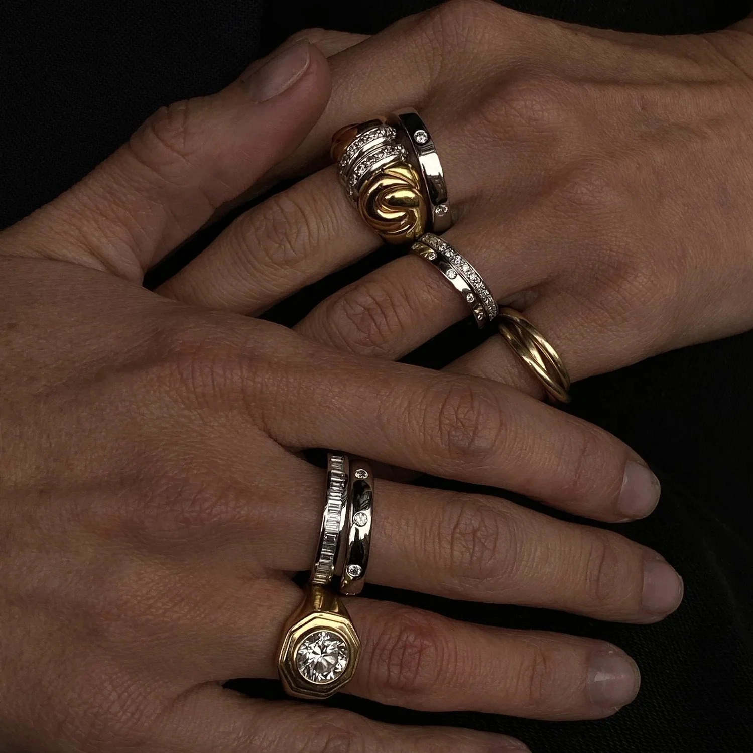 chunky-rings-stylish-hand