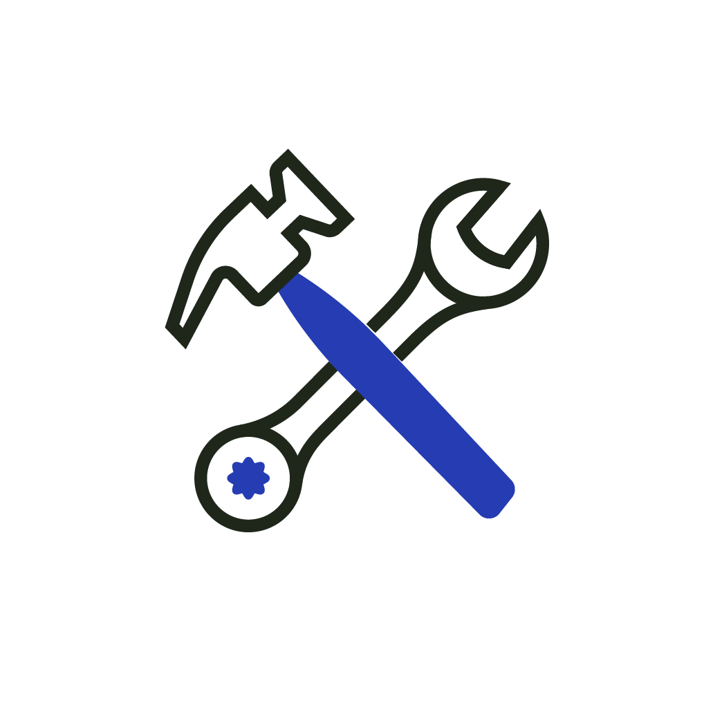 Residential Reconstruction Icon, Tools