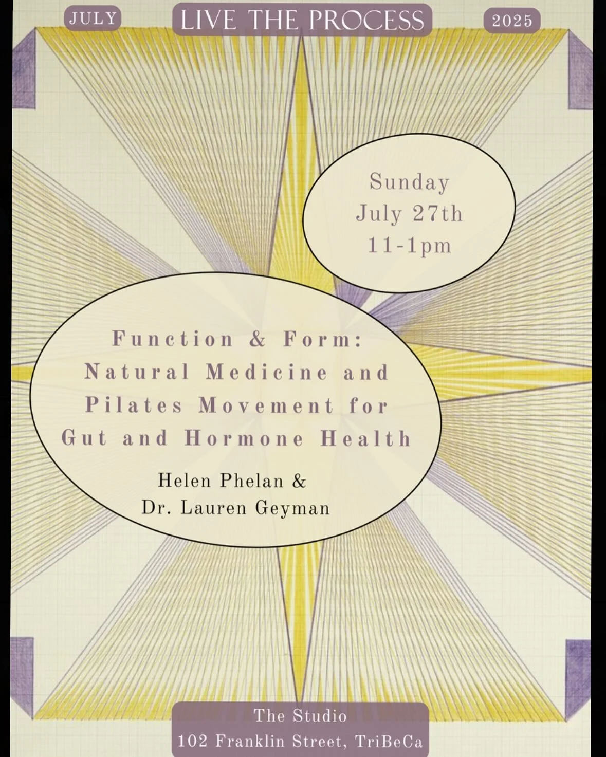 Very excited to cohost a beautiful event next month with @helenvphelan at @livetheprocess . Helen and I each take a nourishing, nonrestrictive, and low-impact approach in our (naturopathic + pilates) practices and are excited to explore the intersect