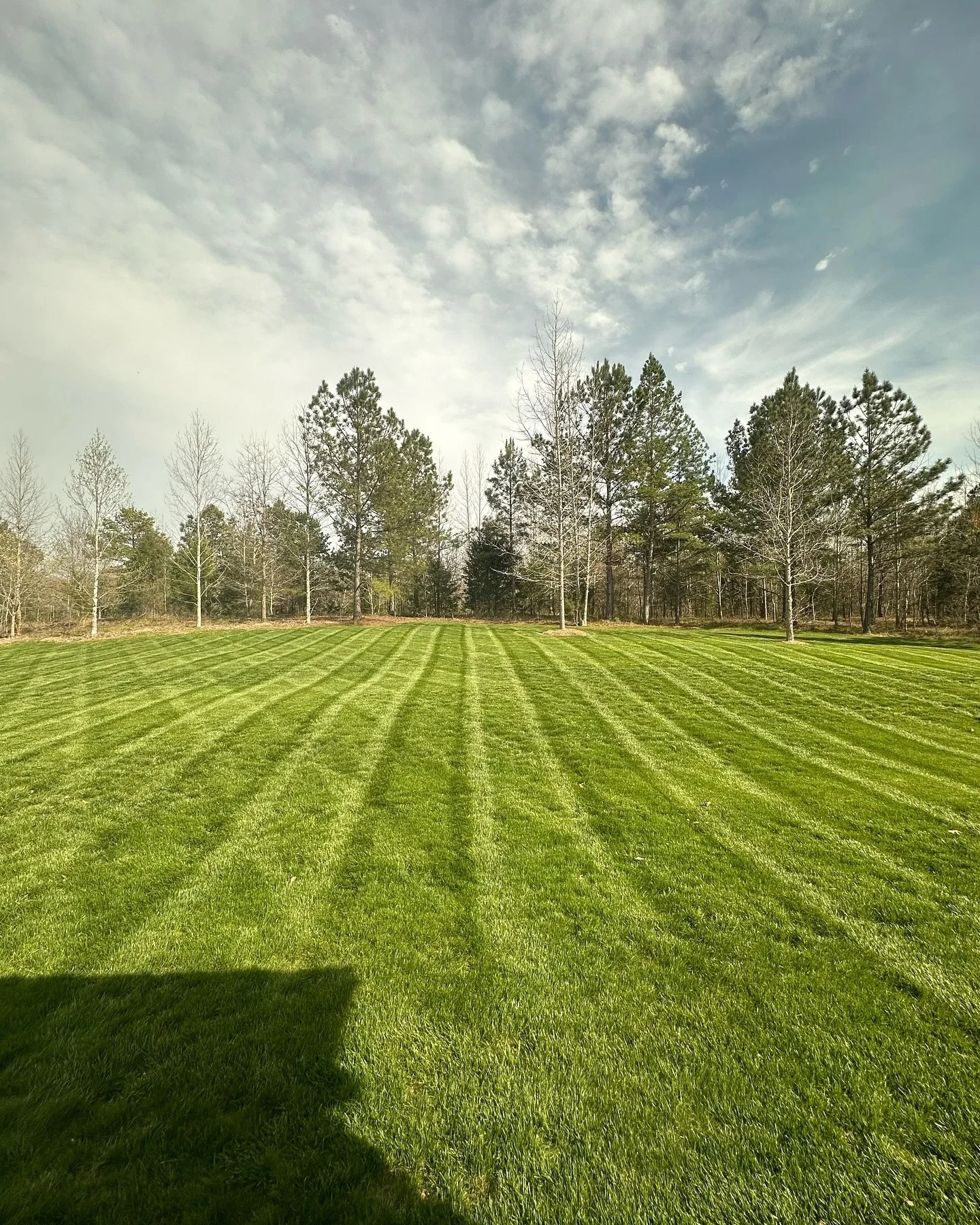 Our mowing crew showing off their art👌 If you are in the need of regular lawn maintenance give us a call! ☎️ (980) 293-4424 or send us a DM!