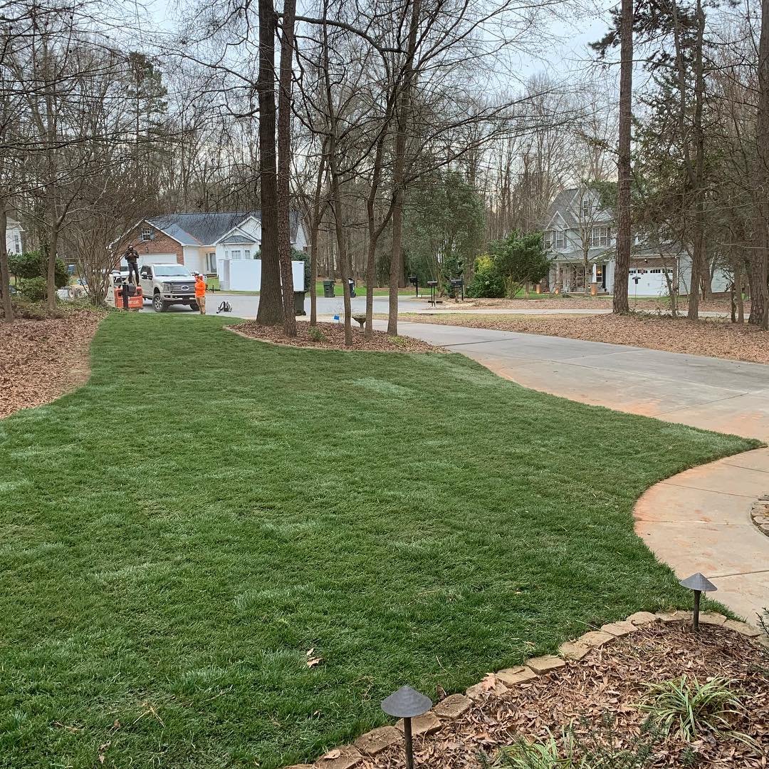 Soil prep is the most important part of sod installation! We do it right so you can have a healthy green lawn year round!