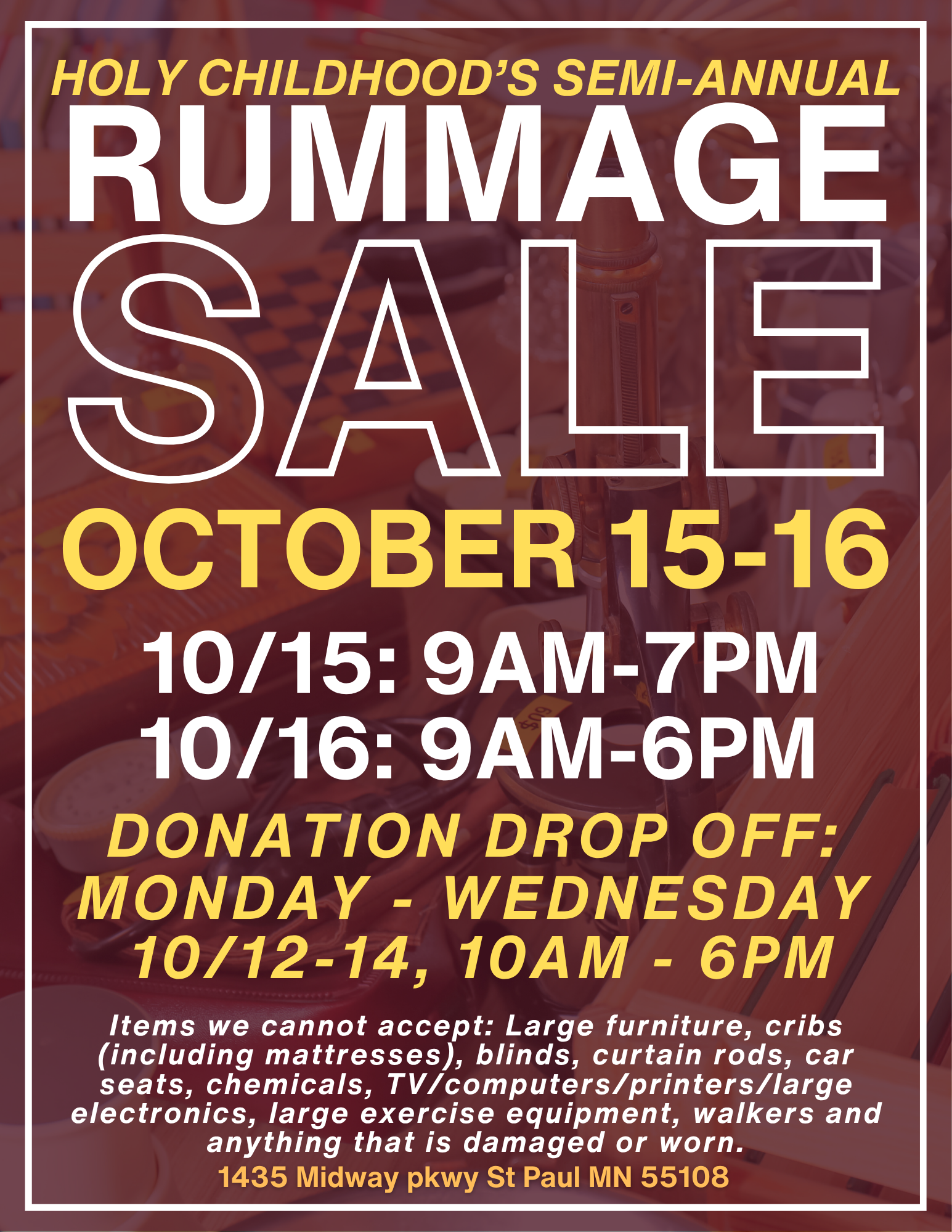Rummage Sale Info