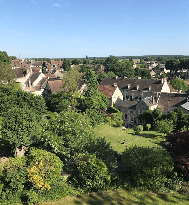 View from my bedroom window at Chambre d’Hotes Parseval