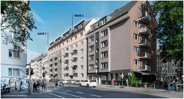 Lindenstrasse, Cologne today – no sign of Lime trees
