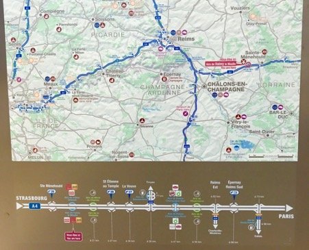 Aire de Valmy is about where the Russian encampment was when Fanny saw the Emperor