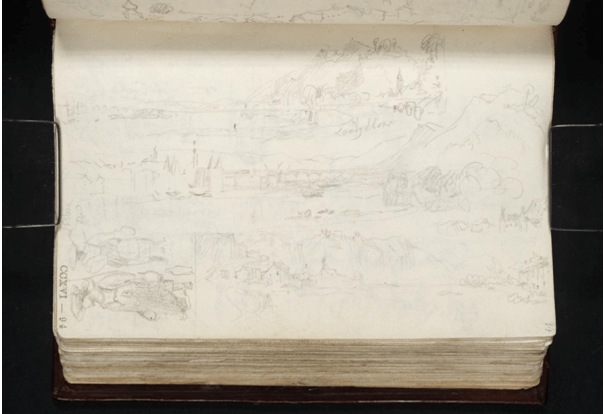 In 1824, J.M.W. Turner sketched around Trier from the riverbank of the Mosell.