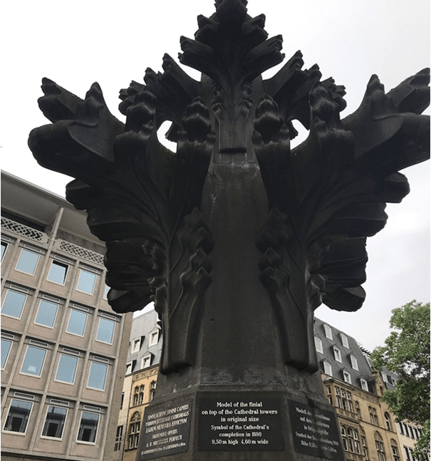 Model of the finial on top of the cathedral towers in original size - symbol of the cathedral's completion in 1550
