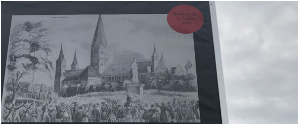 Münsterplatz Bonn – Beethoven’s statue unveiled 12 August 1845. Beethoven was born in Bonn in 1770