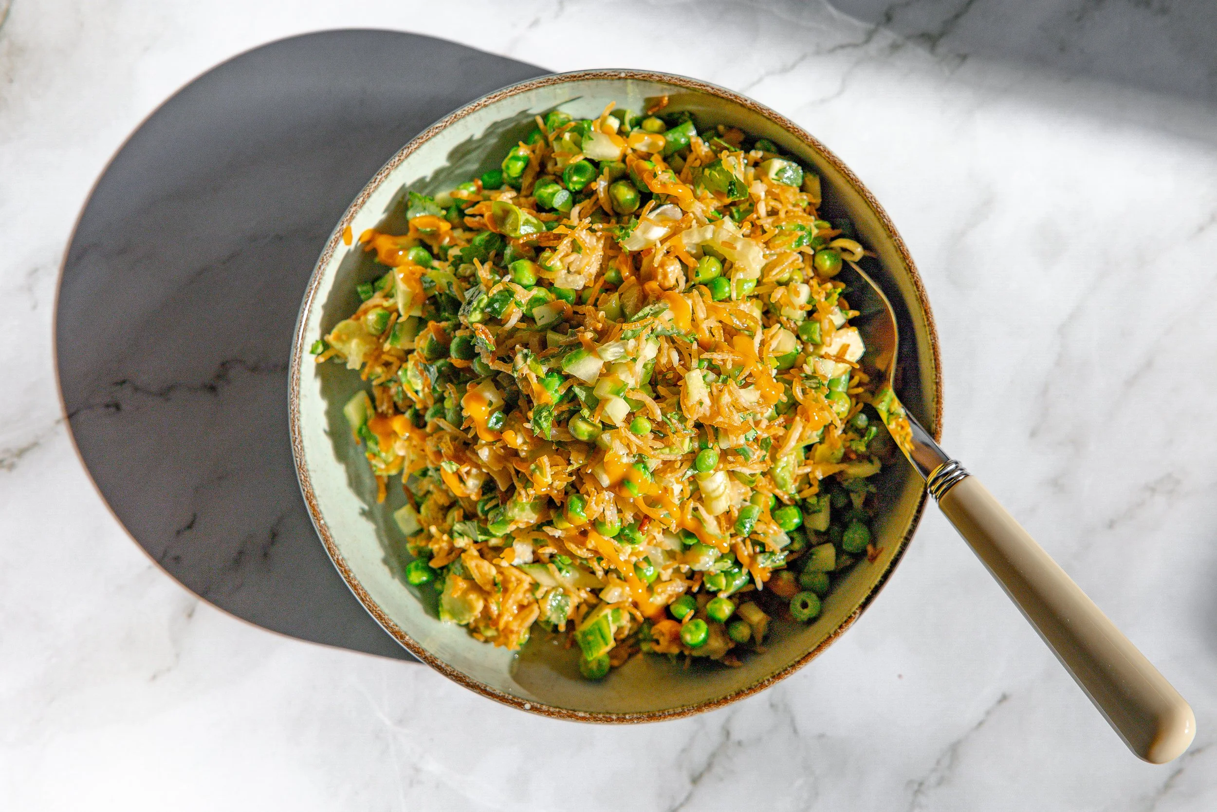 Rezept für crispy Reissalat